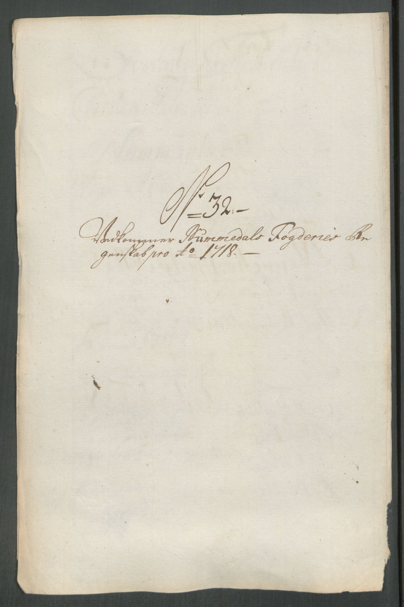 Rentekammeret inntil 1814, Reviderte regnskaper, Fogderegnskap, AV/RA-EA-4092/R64/L4439: Fogderegnskap Namdal, 1718, p. 206