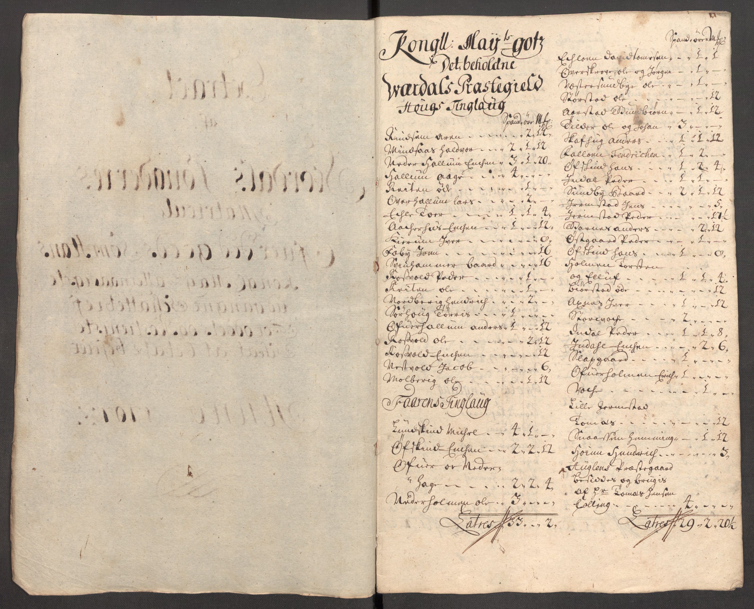 Rentekammeret inntil 1814, Reviderte regnskaper, Fogderegnskap, AV/RA-EA-4092/R62/L4197: Fogderegnskap Stjørdal og Verdal, 1707, p. 255