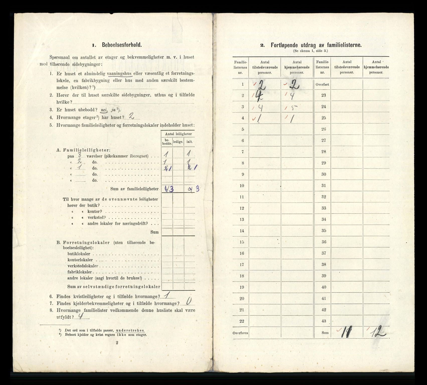 RA, 1910 census for Bergen, 1910, p. 2268