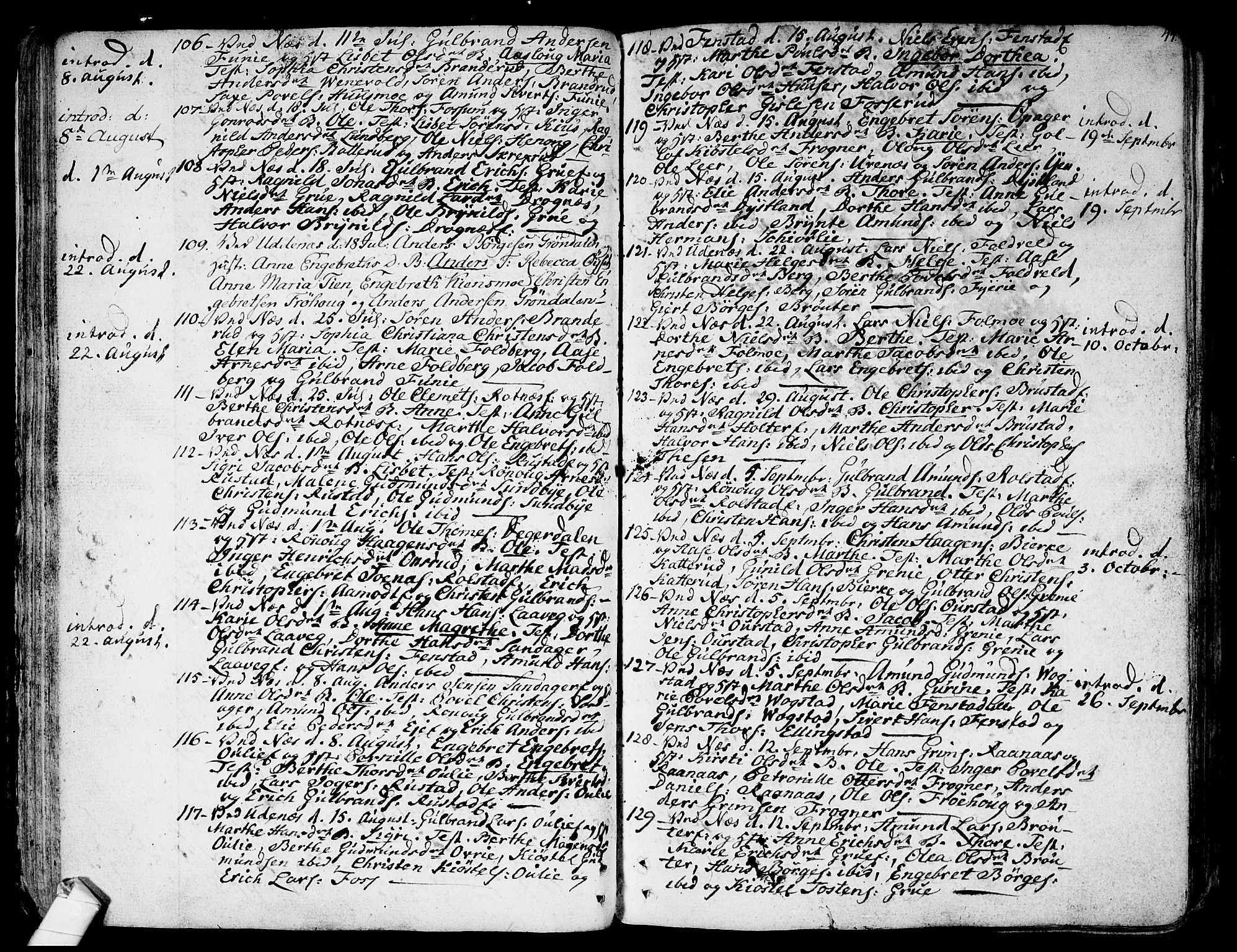 Nes prestekontor Kirkebøker, AV/SAO-A-10410/F/Fa/L0004: Parish register (official) no. I 4, 1781-1816, p. 44