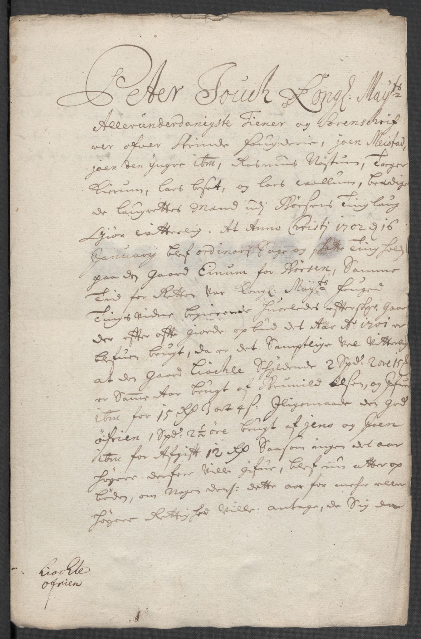 Rentekammeret inntil 1814, Reviderte regnskaper, Fogderegnskap, RA/EA-4092/R61/L4108: Fogderegnskap Strinda og Selbu, 1701-1703, p. 97