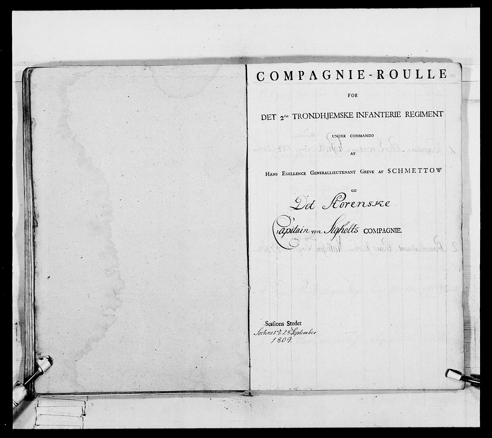 Generalitets- og kommissariatskollegiet, Det kongelige norske kommissariatskollegium, AV/RA-EA-5420/E/Eh/L0082: 2. Trondheimske nasjonale infanteriregiment, 1804, p. 376