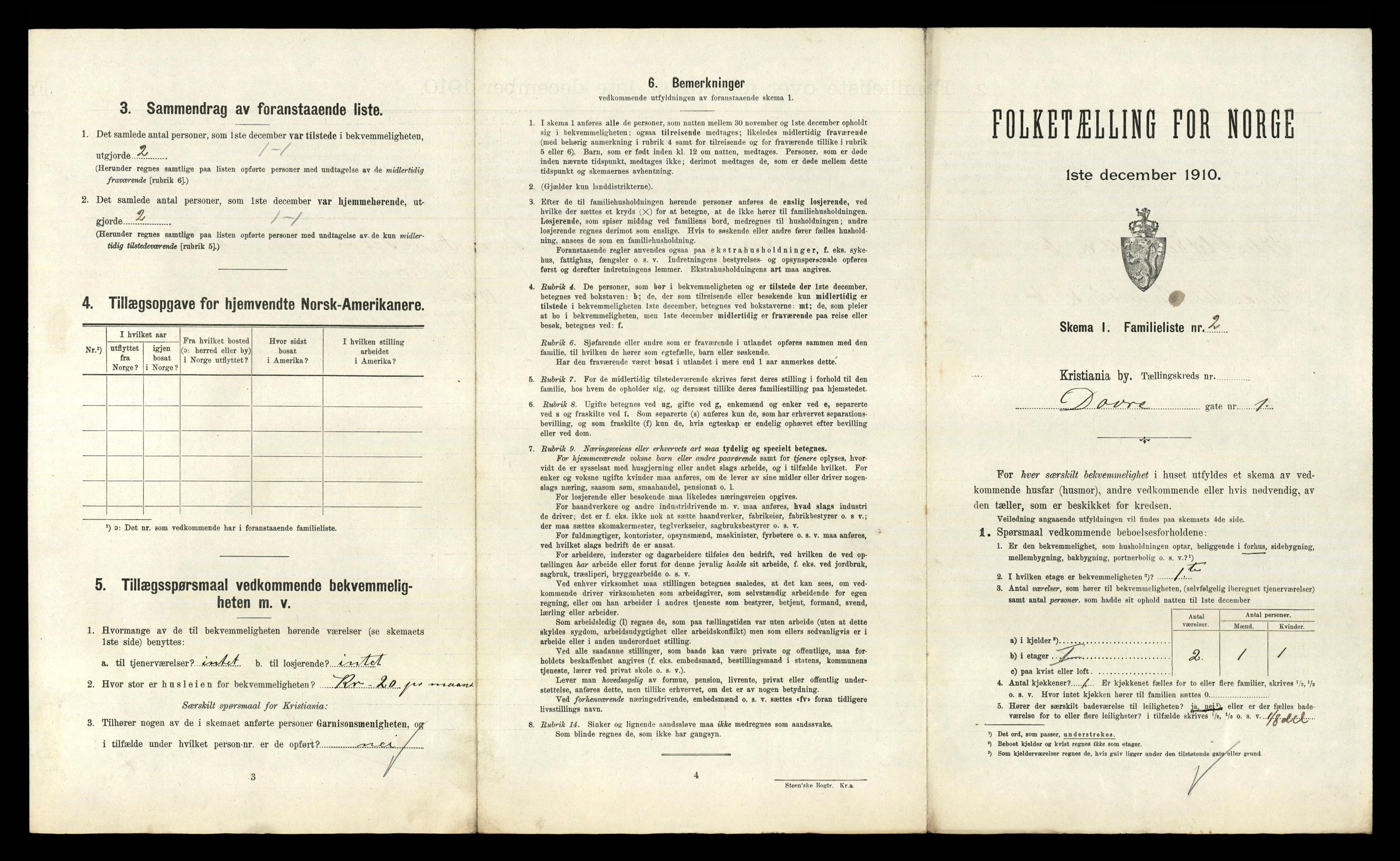 RA, 1910 census for Kristiania, 1910, p. 16641