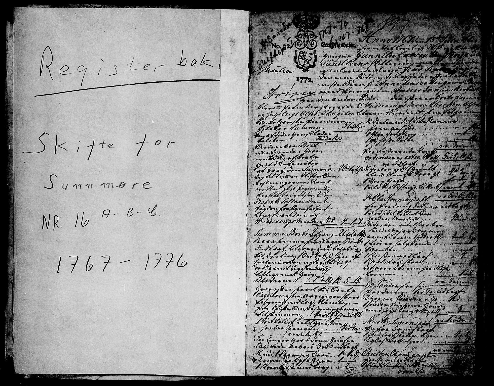 Sunnmøre sorenskriveri, SAT/A-0005/3/3A/L0023: Skifteprotokoll 16A, 1767-1770