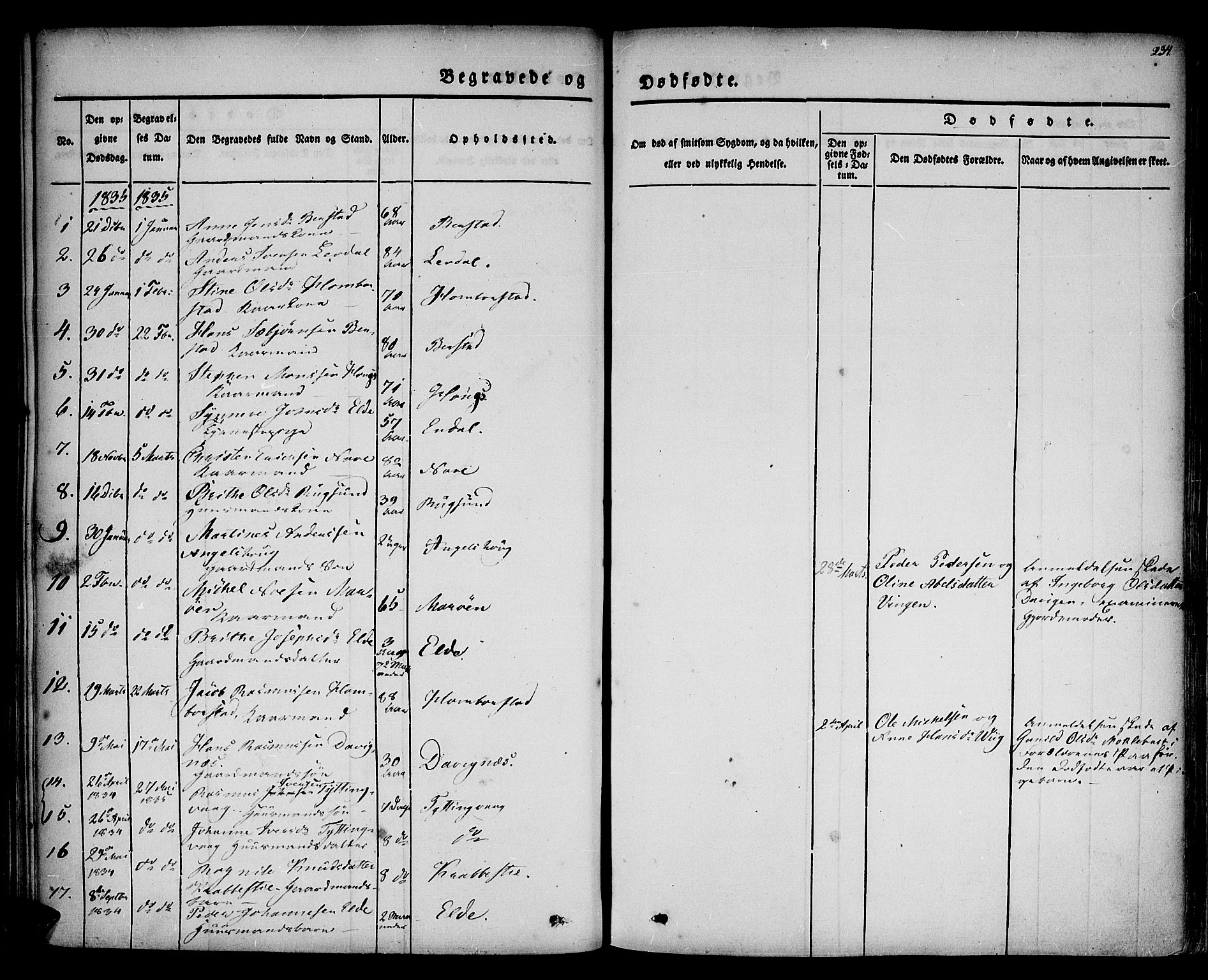 Davik sokneprestembete, AV/SAB-A-79701/H/Haa/Haaa/L0004: Parish register (official) no. A 4, 1830-1849, p. 234