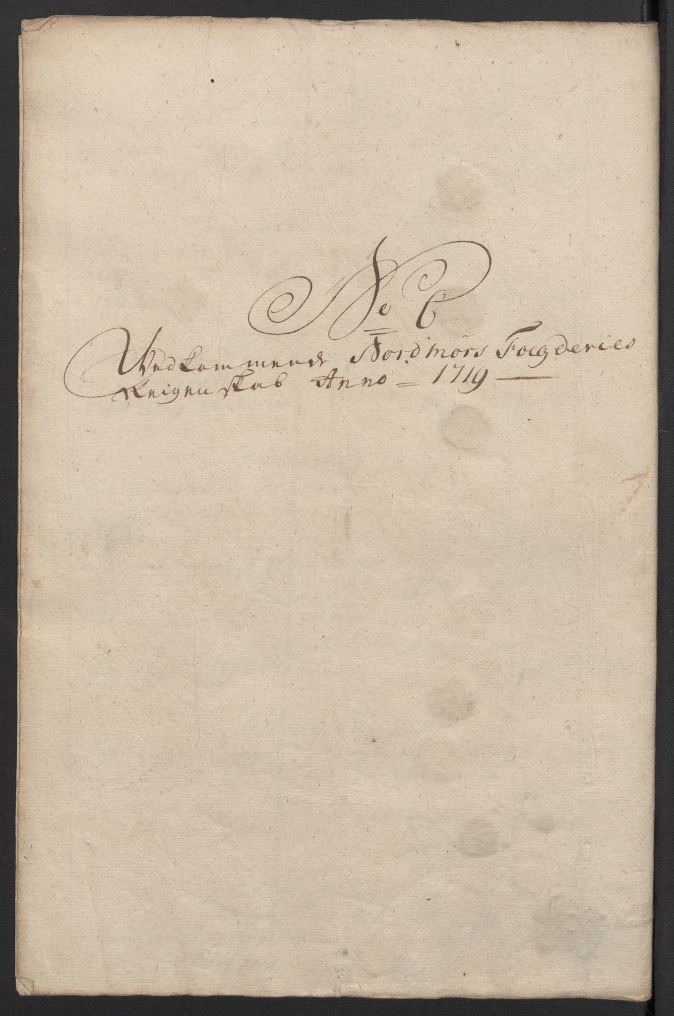 Rentekammeret inntil 1814, Reviderte regnskaper, Fogderegnskap, AV/RA-EA-4092/R56/L3752: Fogderegnskap Nordmøre, 1719, p. 116