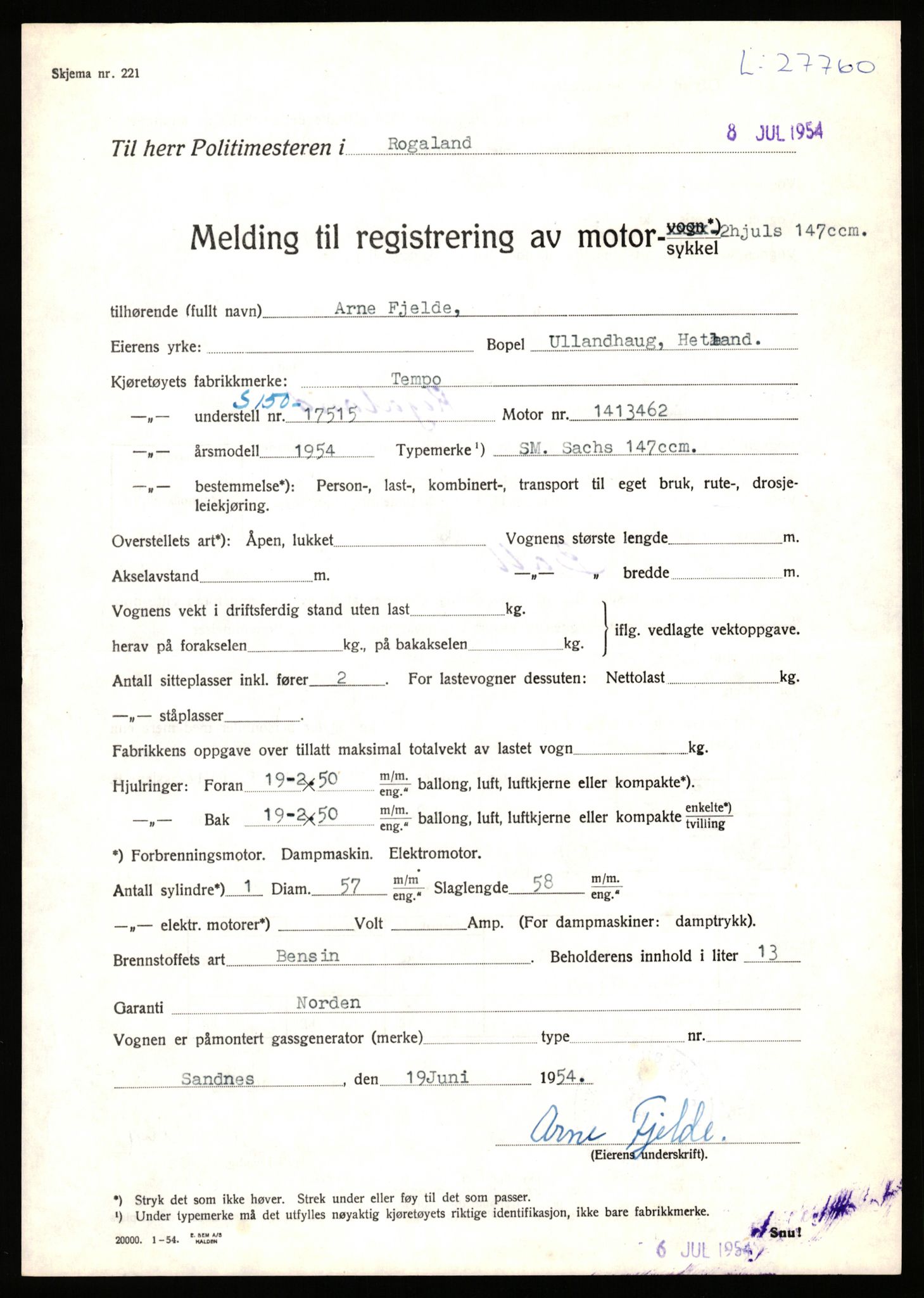 Stavanger trafikkstasjon, AV/SAST-A-101942/0/F/L0045: L-27000 - L-27799, 1930-1971, p. 2103