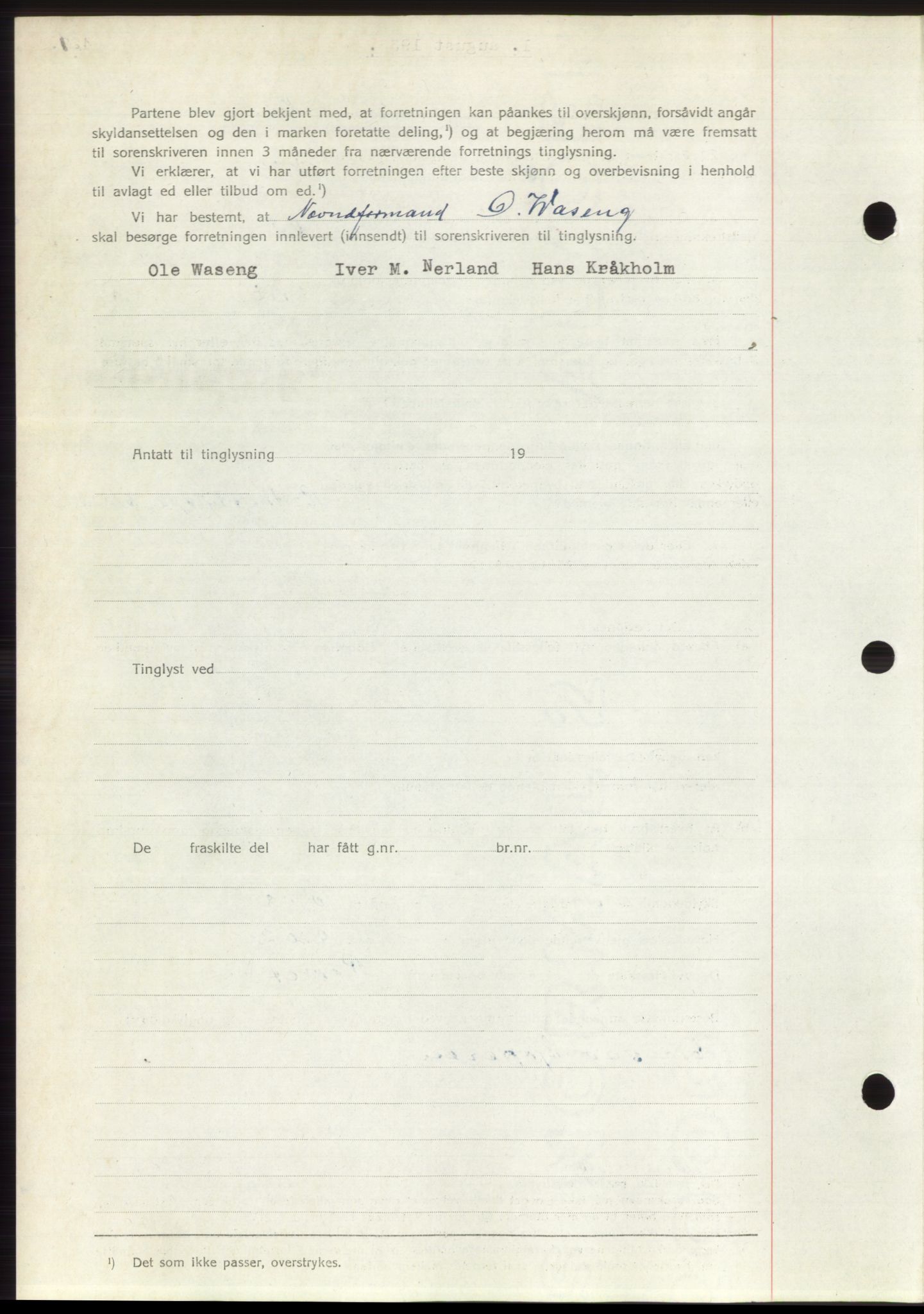 Romsdal sorenskriveri, AV/SAT-A-4149/1/2/2C/L0063: Mortgage book no. 57, 1933-1933, Deed date: 01.08.1933