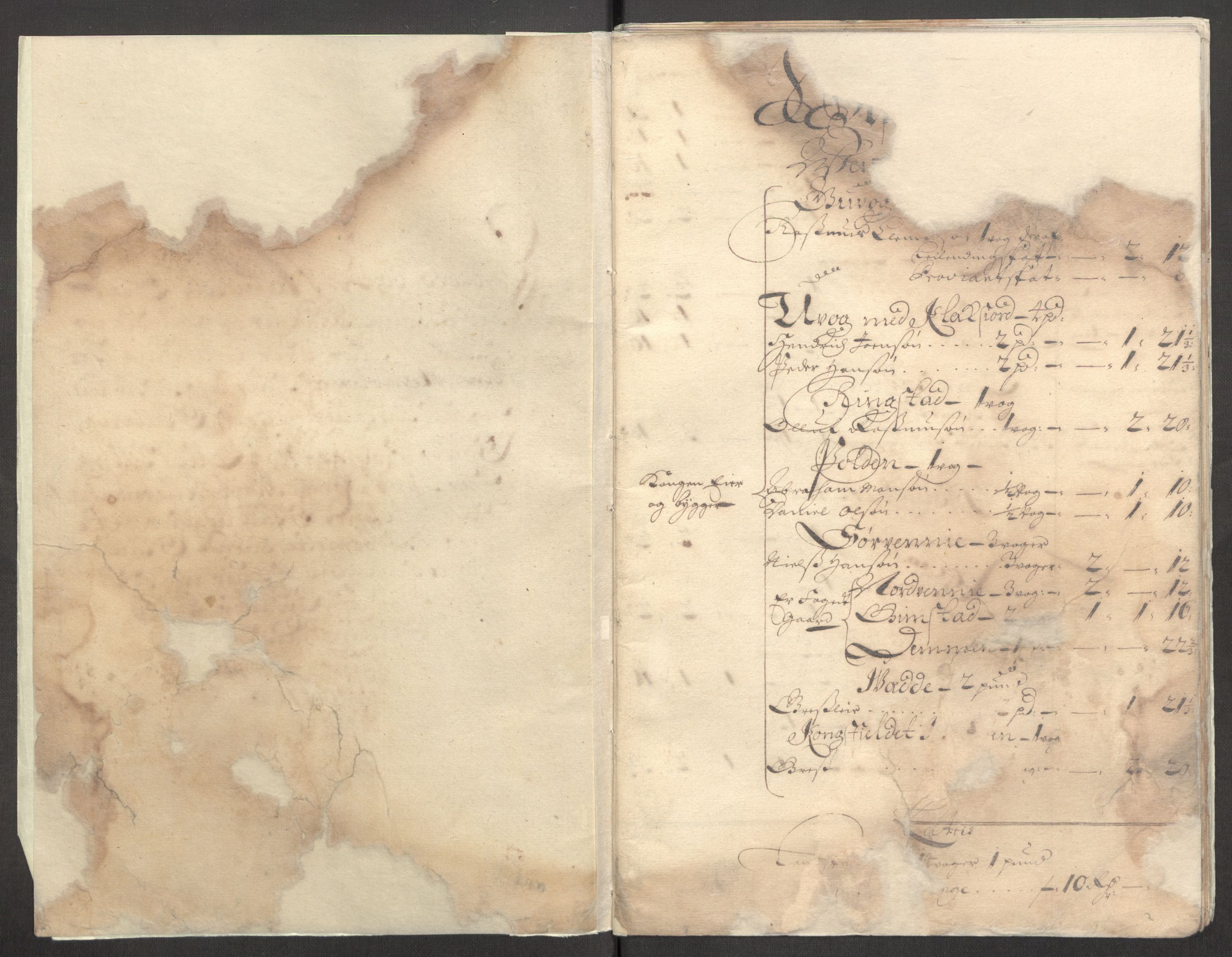 Rentekammeret inntil 1814, Reviderte regnskaper, Fogderegnskap, AV/RA-EA-4092/R67/L4678: Fogderegnskap Vesterålen, Andenes og Lofoten, 1696-1708, p. 376