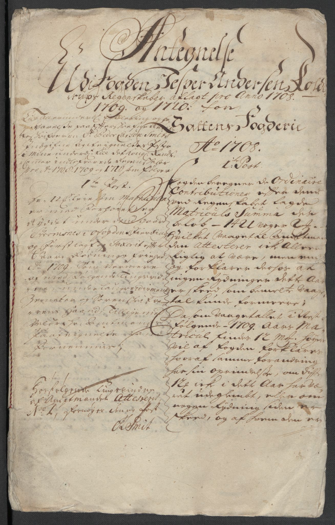 Rentekammeret inntil 1814, Reviderte regnskaper, Fogderegnskap, AV/RA-EA-4092/R66/L4581: Fogderegnskap Salten, 1707-1710, p. 505