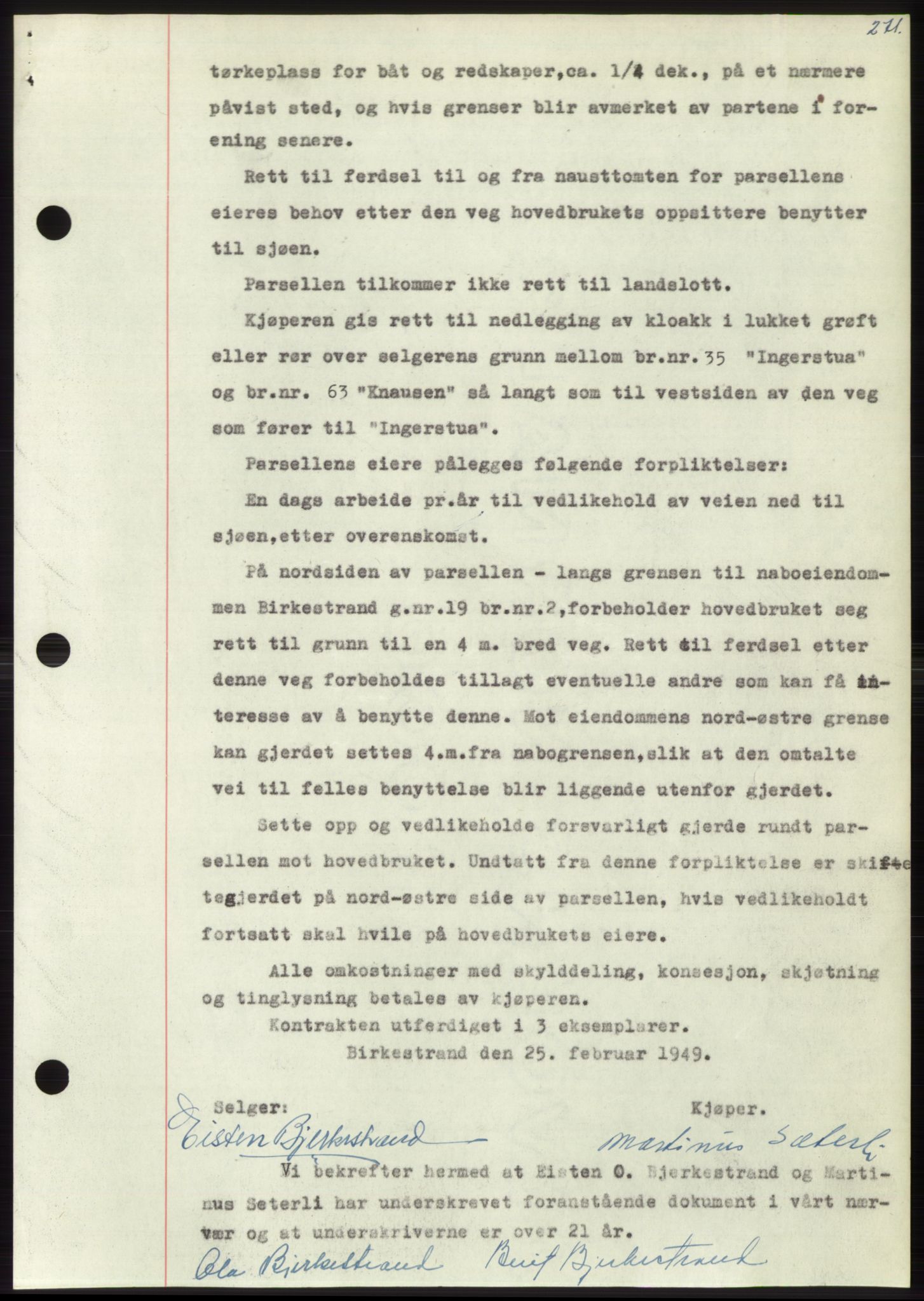 Nordmøre sorenskriveri, AV/SAT-A-4132/1/2/2Ca: Mortgage book no. B102, 1949-1949, Diary no: : 2089/1949