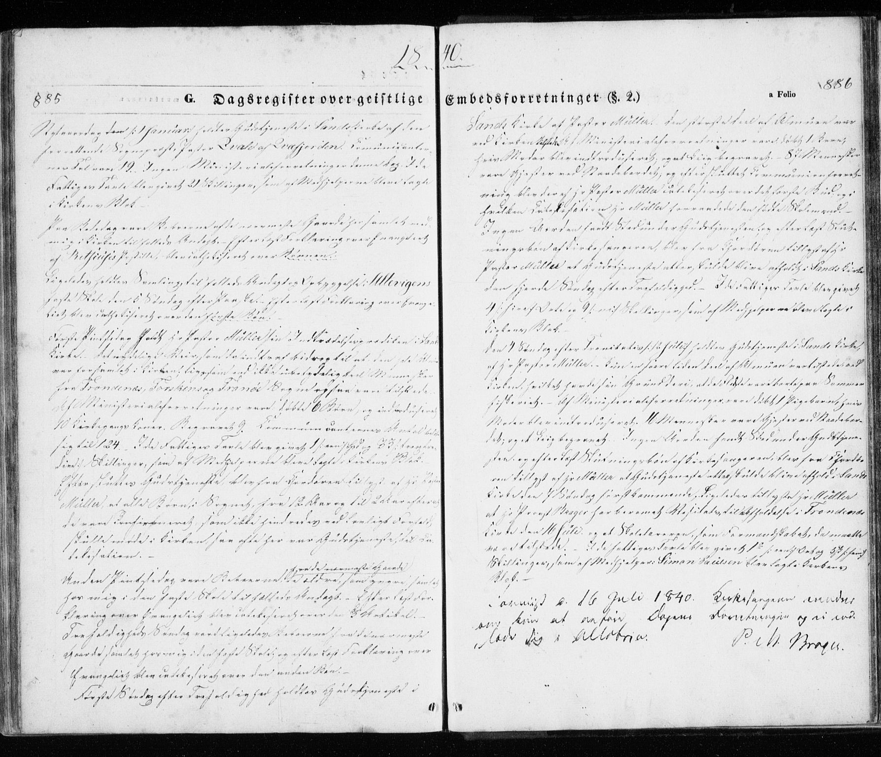 Trondenes sokneprestkontor, SATØ/S-1319/H/Ha/L0010kirke: Parish register (official) no. 10, 1840-1865, p. 885-886