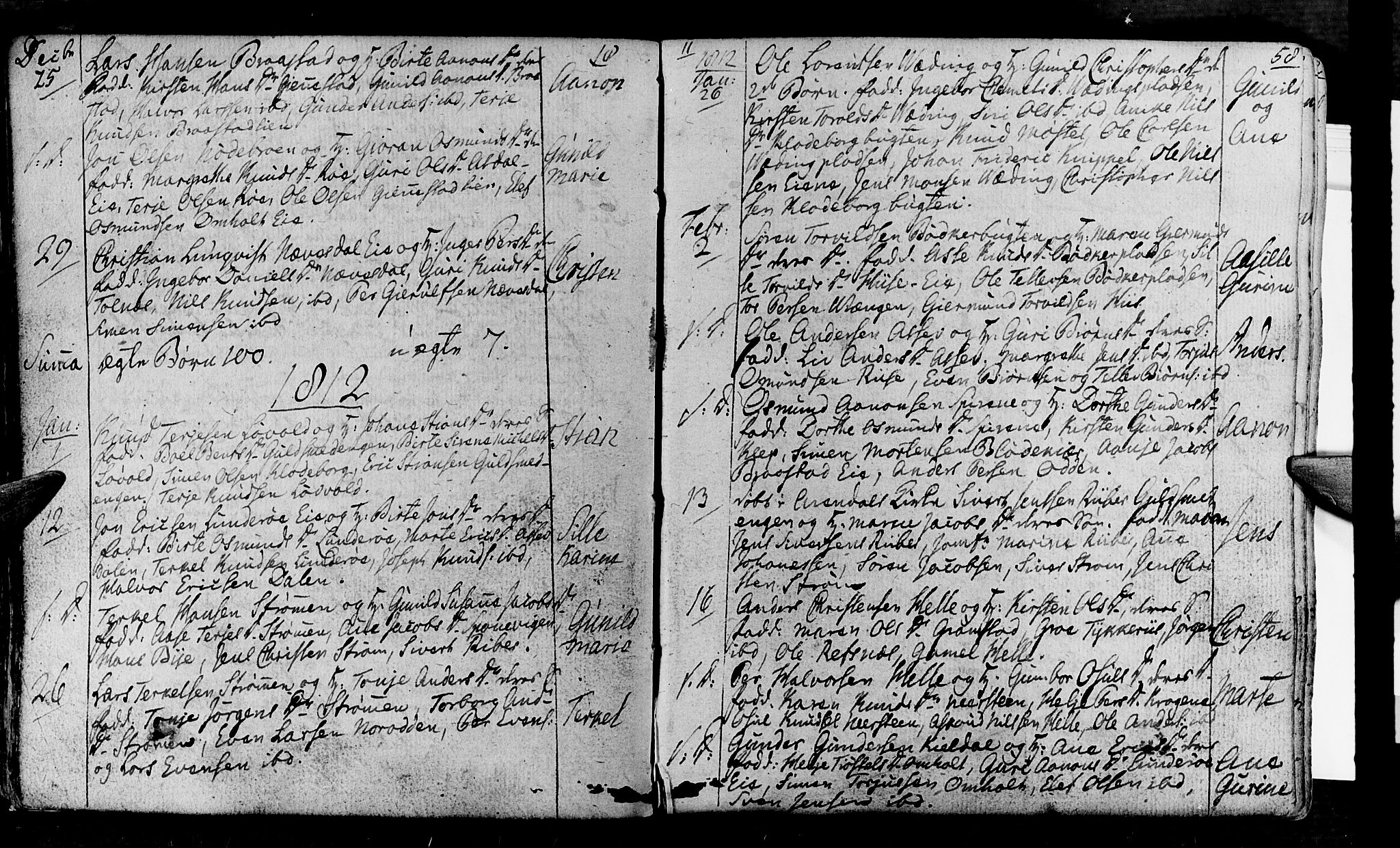 Øyestad sokneprestkontor, SAK/1111-0049/F/Fa/L0011: Parish register (official) no. A 11, 1805-1824, p. 58