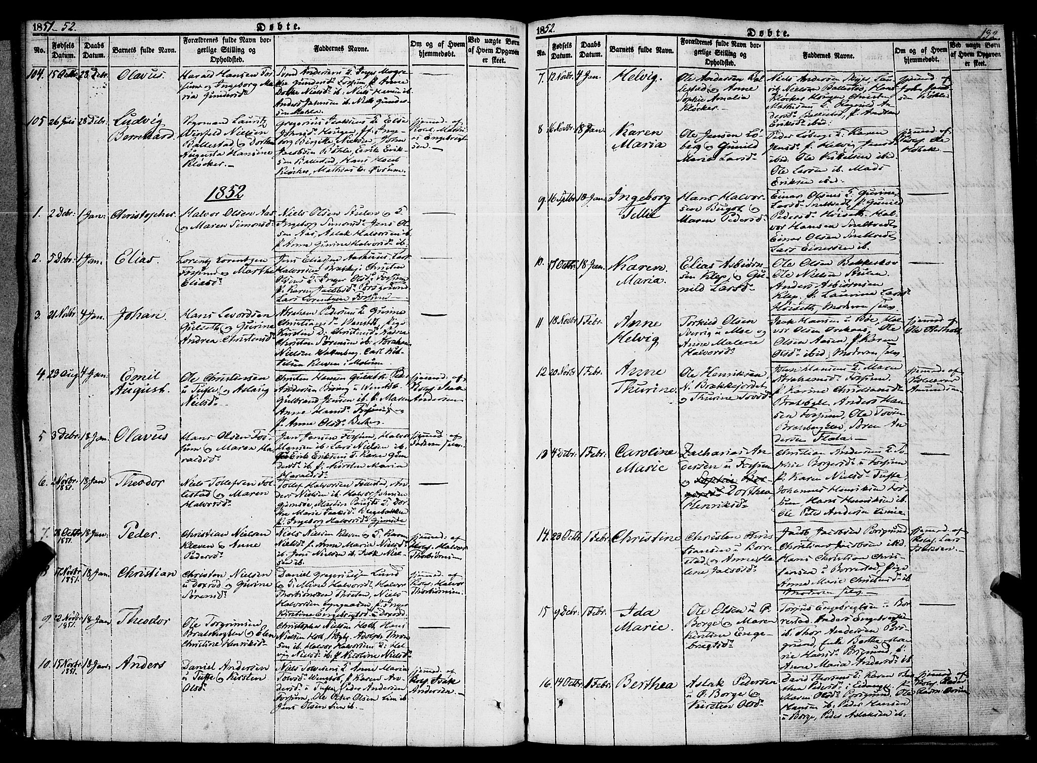 Gjerpen kirkebøker, AV/SAKO-A-265/F/Fa/L0007a: Parish register (official) no. I 7A, 1834-1857, p. 132