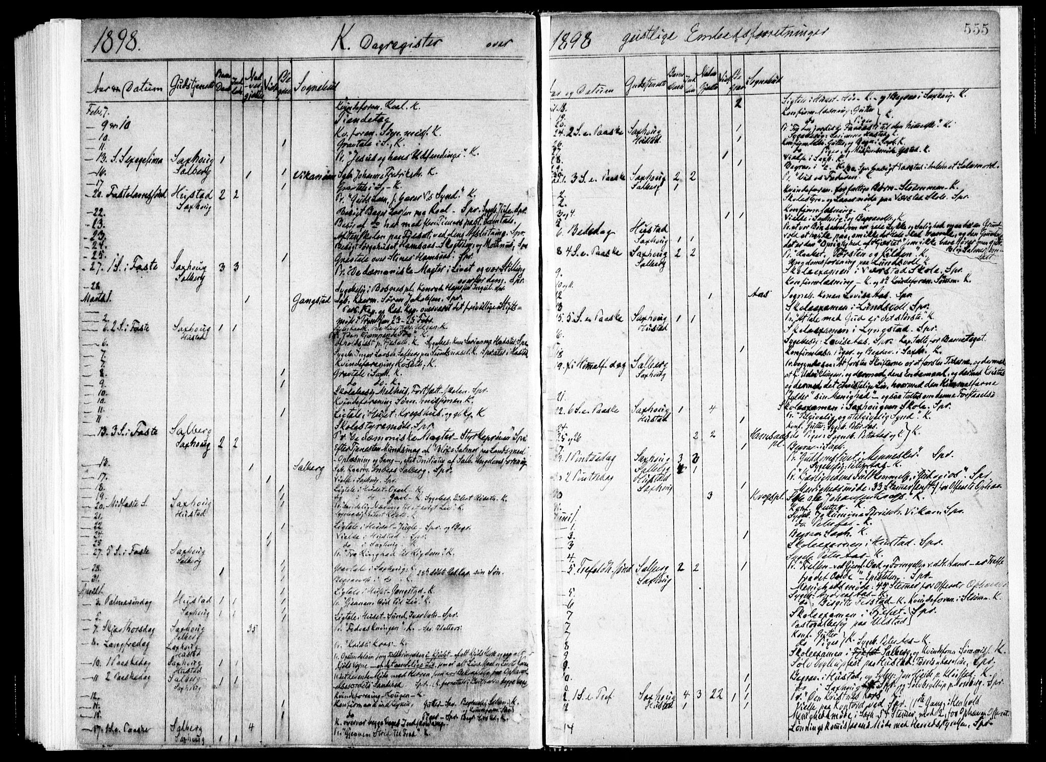 Ministerialprotokoller, klokkerbøker og fødselsregistre - Nord-Trøndelag, SAT/A-1458/730/L0285: Parish register (official) no. 730A10, 1879-1914, p. 555