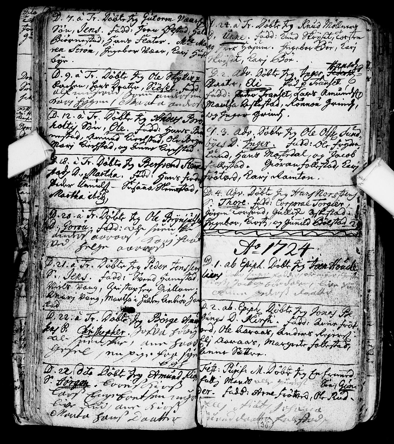 Røyken kirkebøker, AV/SAKO-A-241/F/Fa/L0001: Parish register (official) no. 1, 1701-1730, p. 35