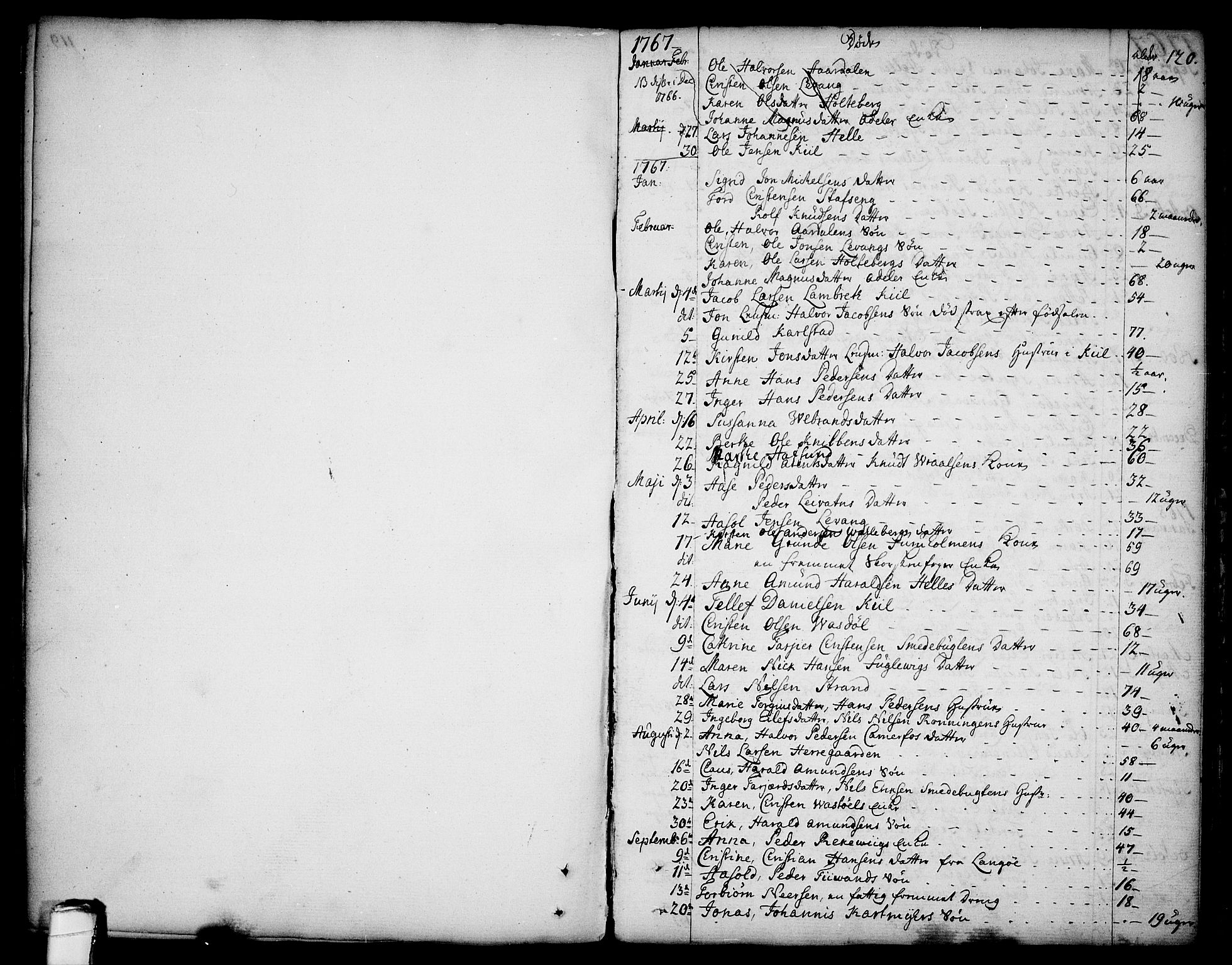 Sannidal kirkebøker, AV/SAKO-A-296/F/Fa/L0002: Parish register (official) no. 2, 1767-1802, p. 120