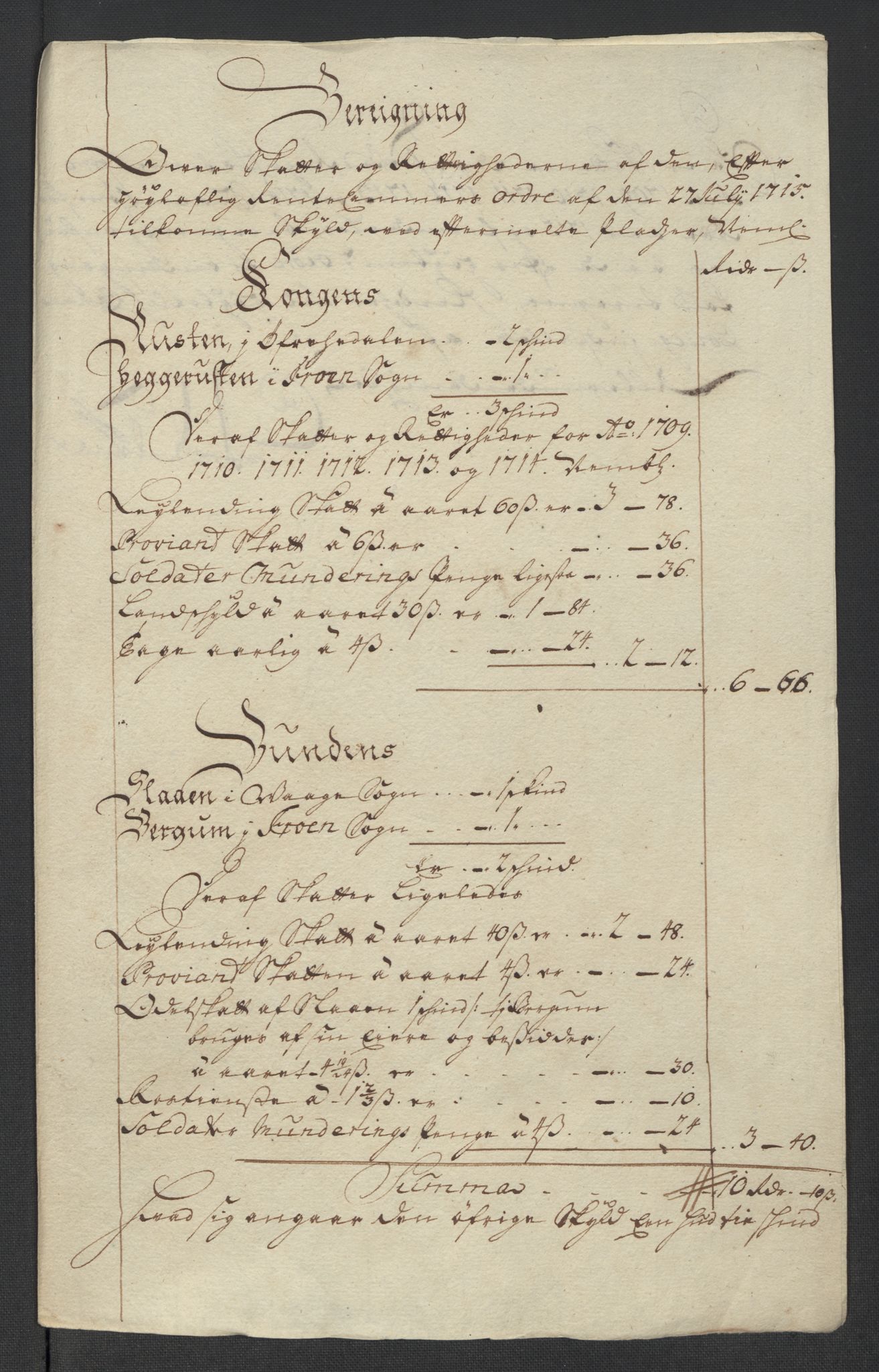 Rentekammeret inntil 1814, Reviderte regnskaper, Fogderegnskap, AV/RA-EA-4092/R17/L1184: Fogderegnskap Gudbrandsdal, 1715, p. 110