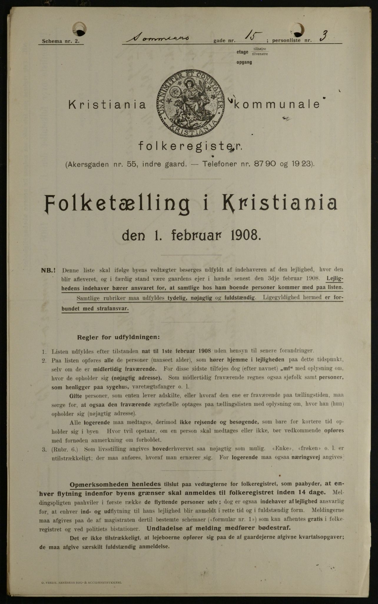 OBA, Municipal Census 1908 for Kristiania, 1908, p. 89865