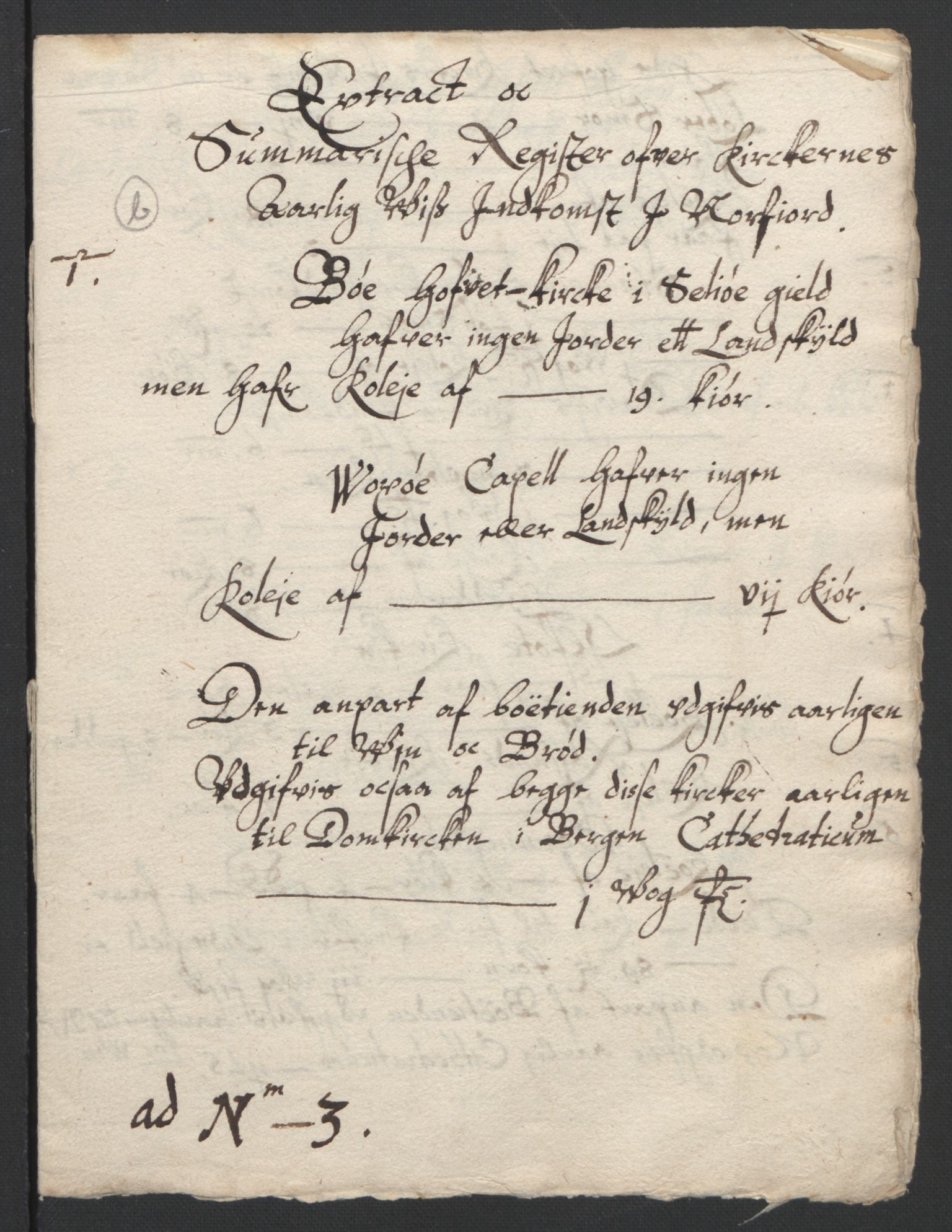 Stattholderembetet 1572-1771, AV/RA-EA-2870/Ek/L0015/0001: Jordebøker til utlikning av rosstjeneste 1624-1626: / Kirke- og prestebolsinntekter i Bergen bispedømme, 1624-1626, p. 181