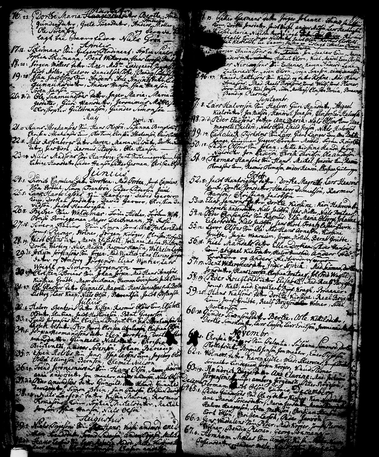 Skien kirkebøker, SAKO/A-302/G/Ga/L0001: Parish register (copy) no. 1, 1756-1791, p. 82