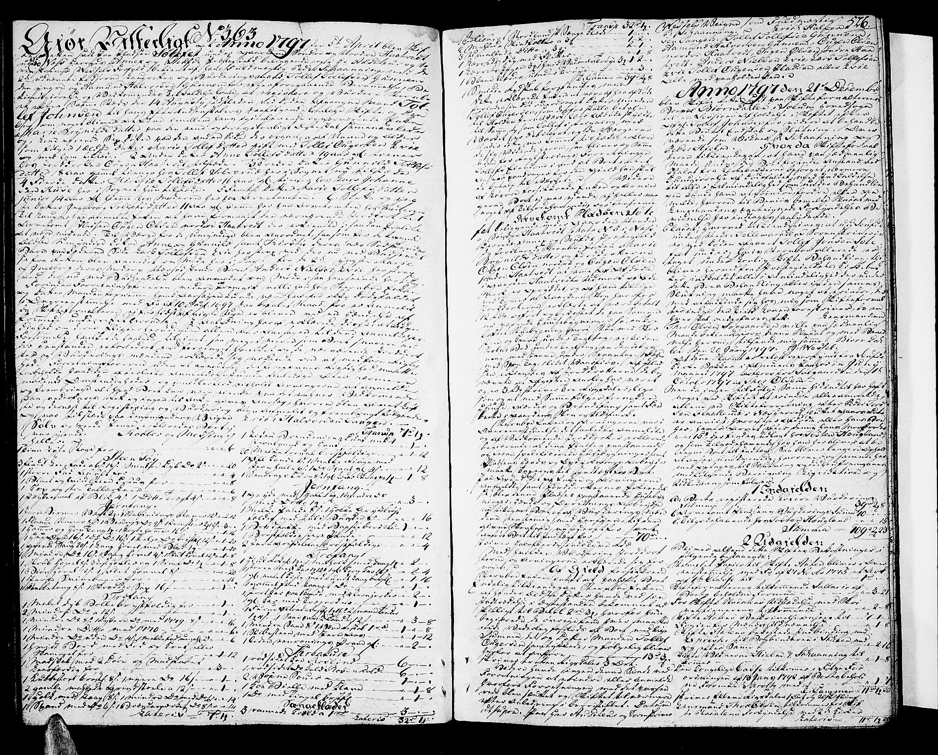 Nedre Telemark sorenskriveri, AV/SAKO-A-135/H/Hb/Hba/L0017a: Skifteprotokoll, 1792-1800, p. 525b-526a