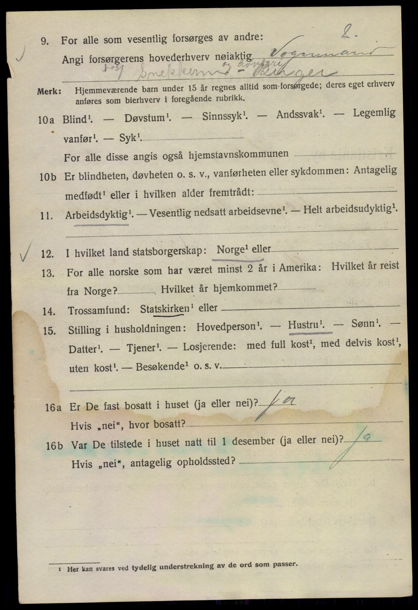 SAO, 1920 census for Kristiania, 1920, p. 345328