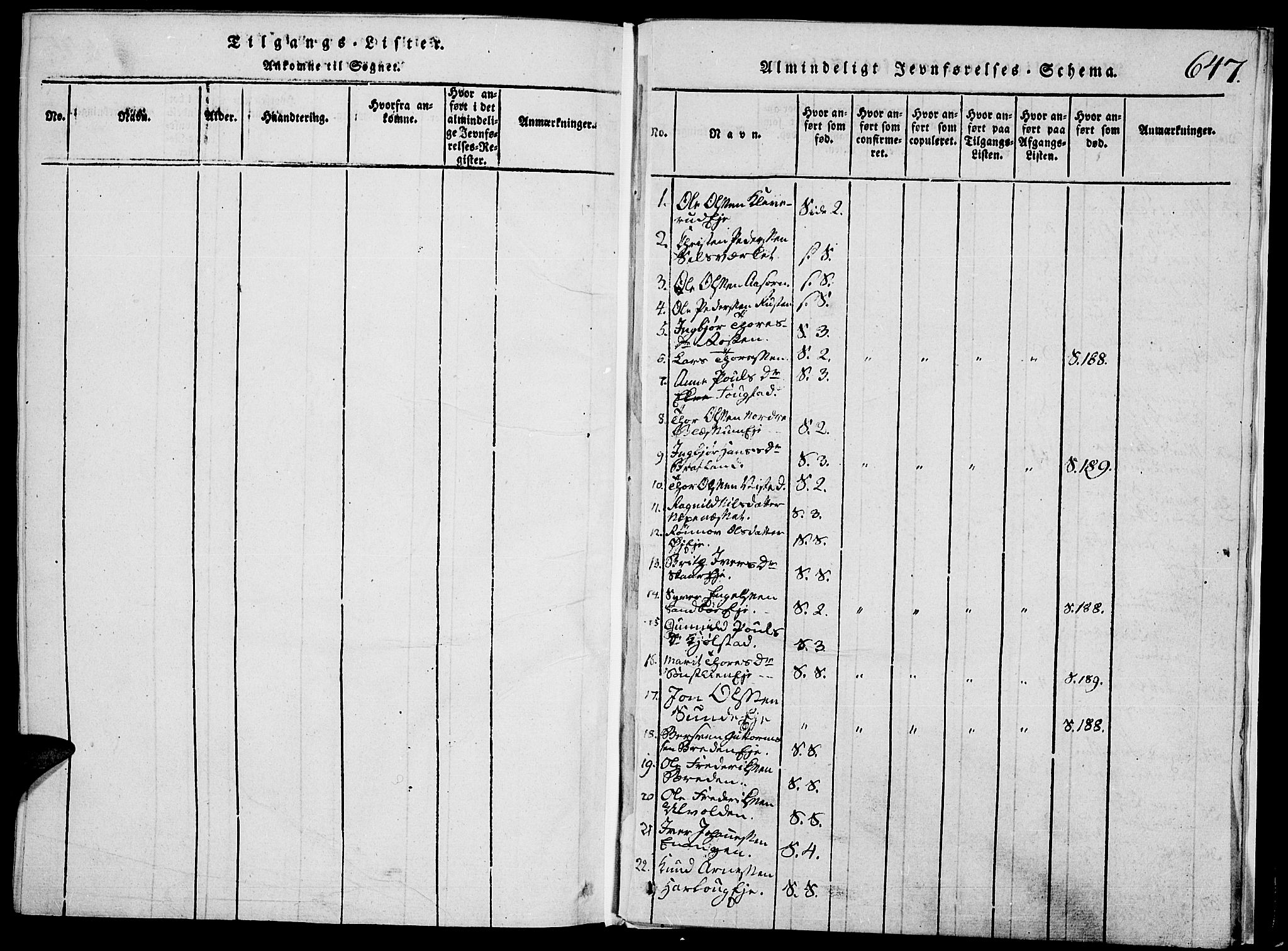 Vågå prestekontor, SAH/PREST-076/H/Ha/Hab/L0001: Parish register (copy) no. 1, 1815-1827, p. 646-647