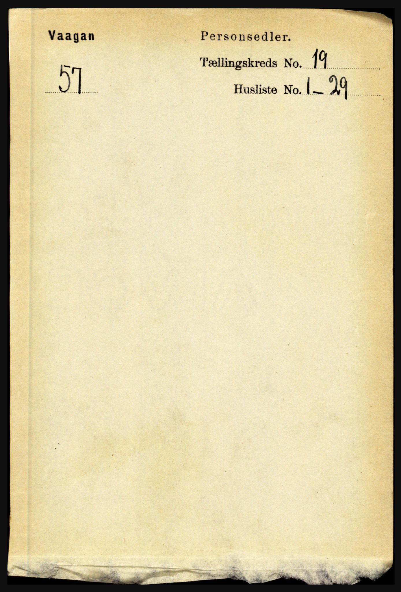 RA, 1891 census for 1865 Vågan, 1891, p. 5504