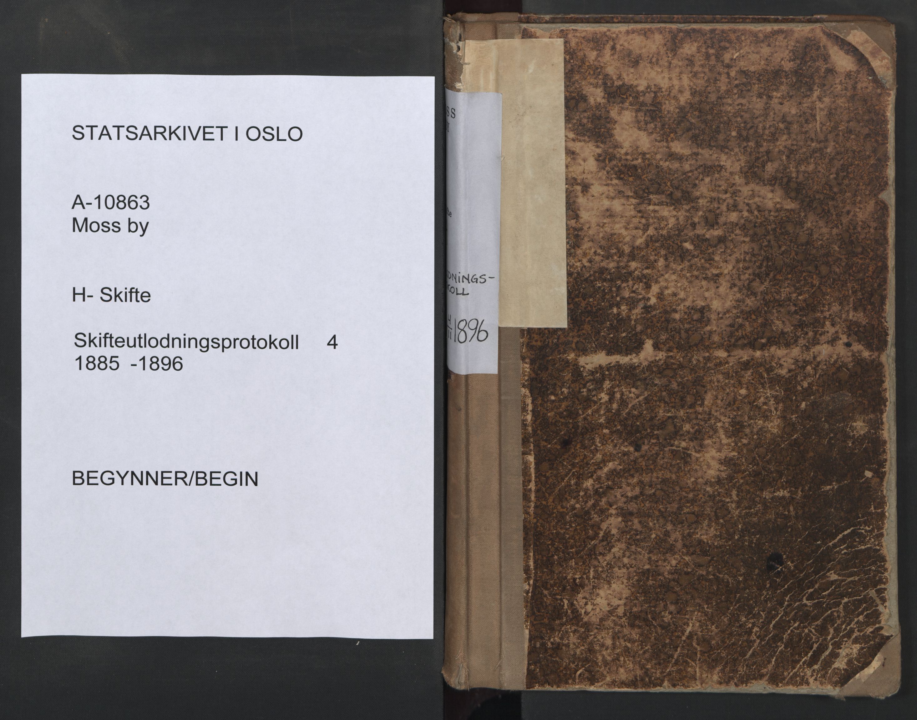 Moss byfogd, AV/SAO-A-10863/H/He/L0004: Skifteutlodningsprotokoll, 1885-1896