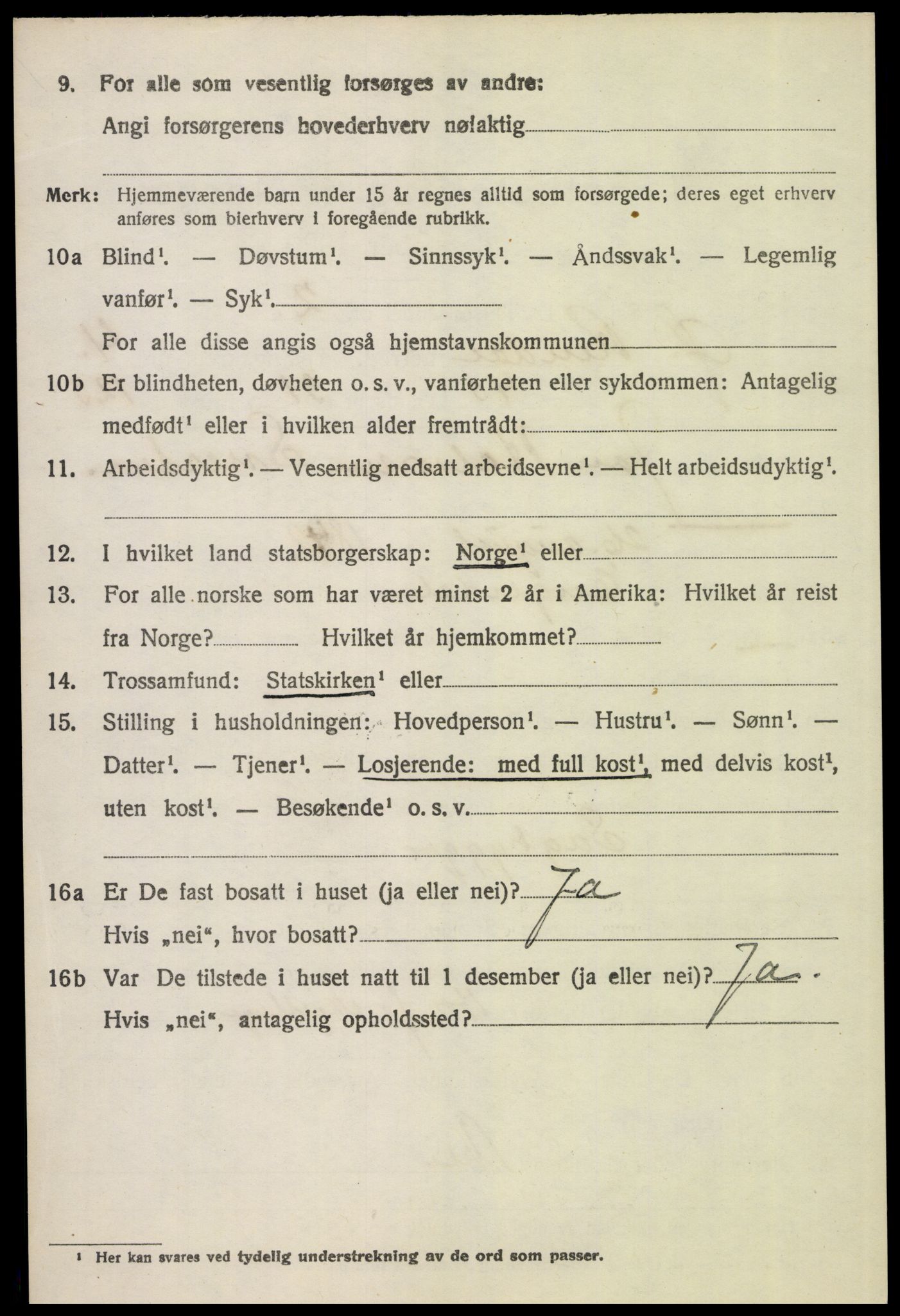 SAH, 1920 census for Øvre Rendal, 1920, p. 2036