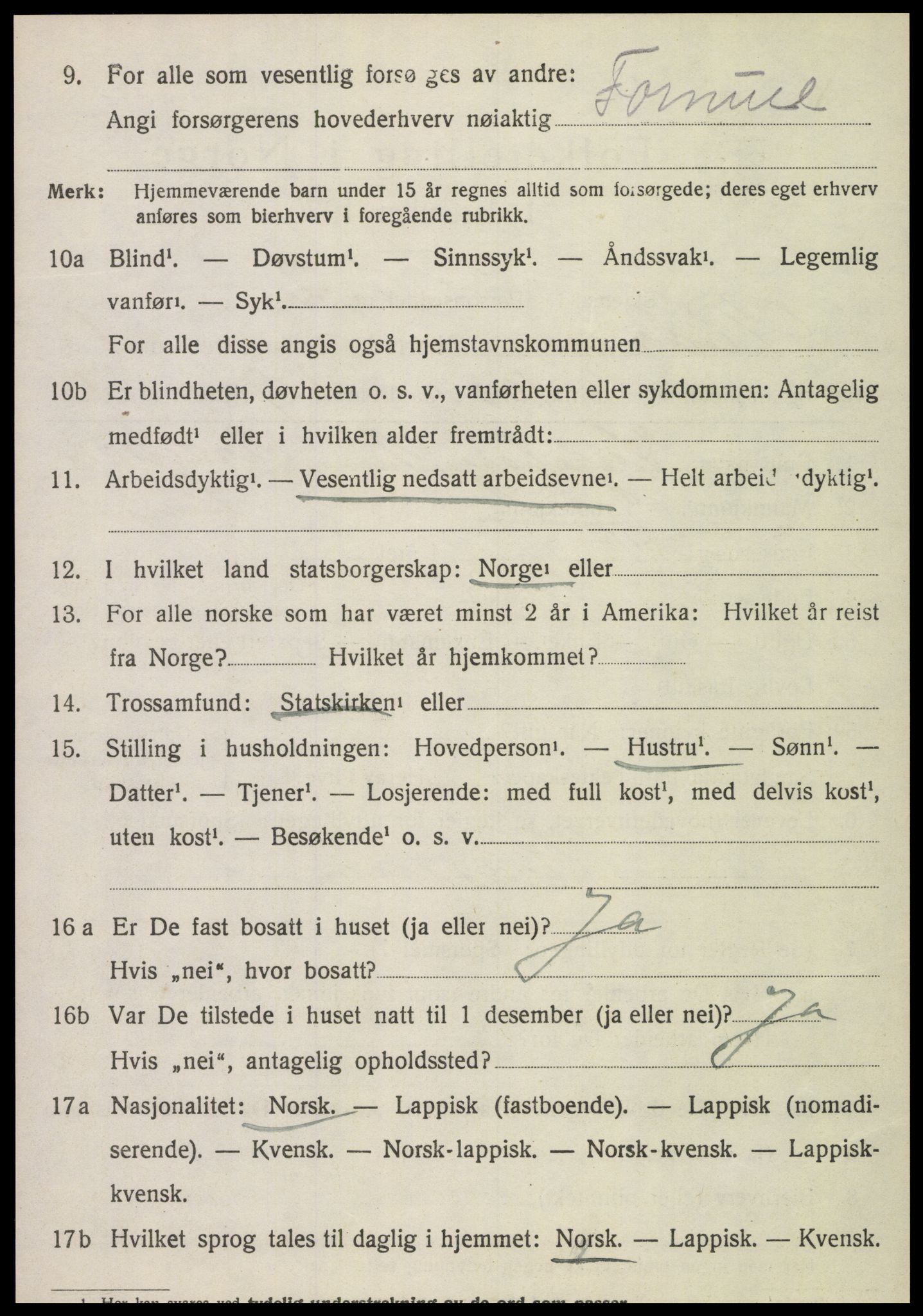 SAT, 1920 census for Røra, 1920, p. 1488