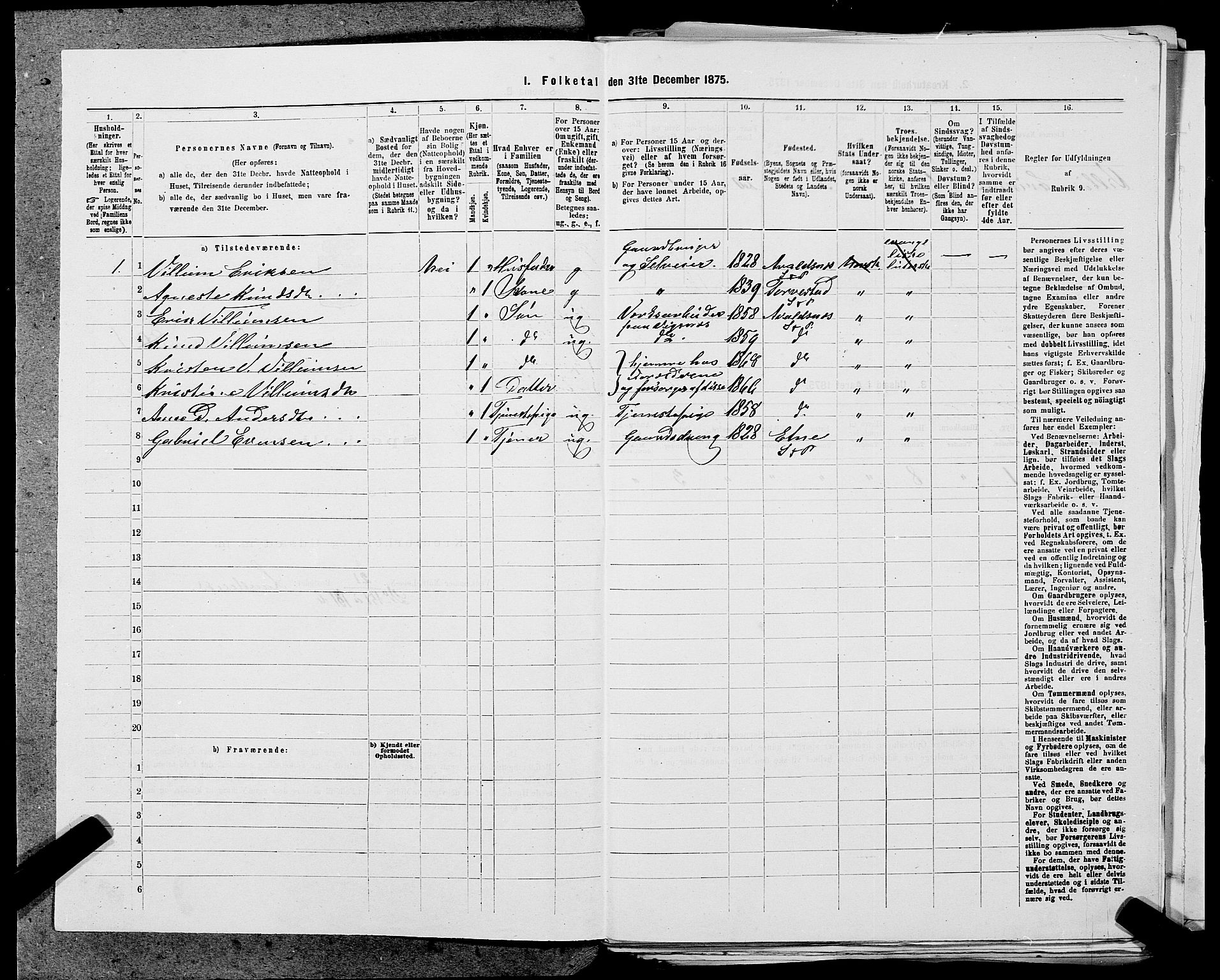 SAST, 1875 census for 1147L Avaldsnes/Avaldsnes og Kopervik, 1875, p. 664