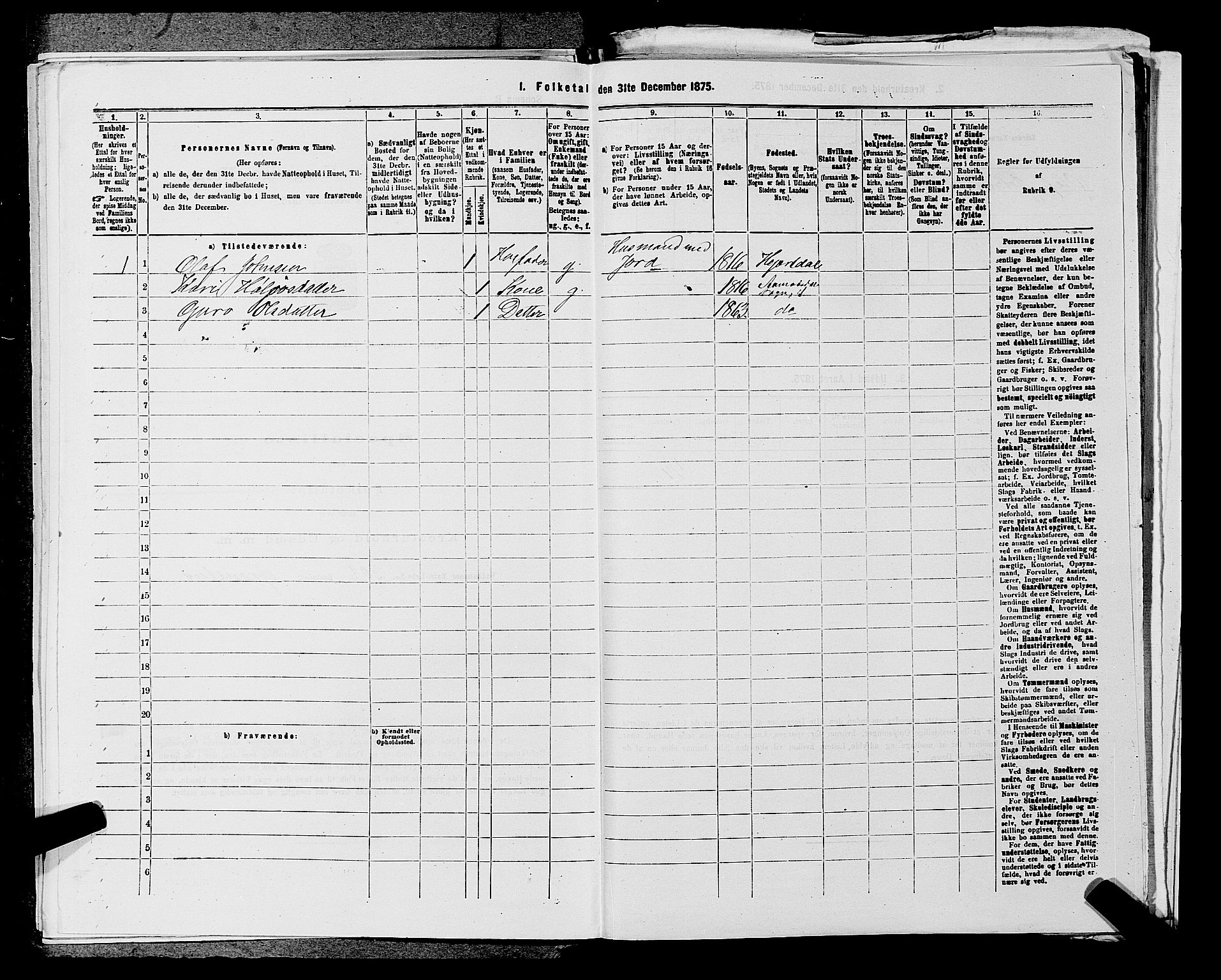 SAKO, 1875 census for 0828P Seljord, 1875, p. 1353
