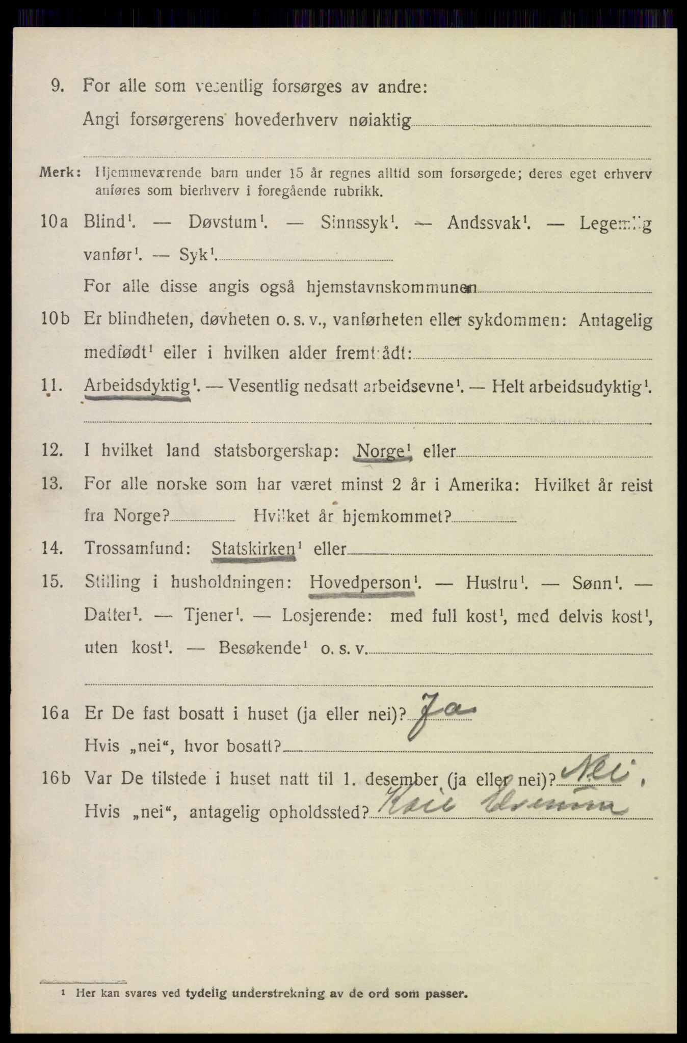 SAH, 1920 census for Elverum, 1920, p. 23377