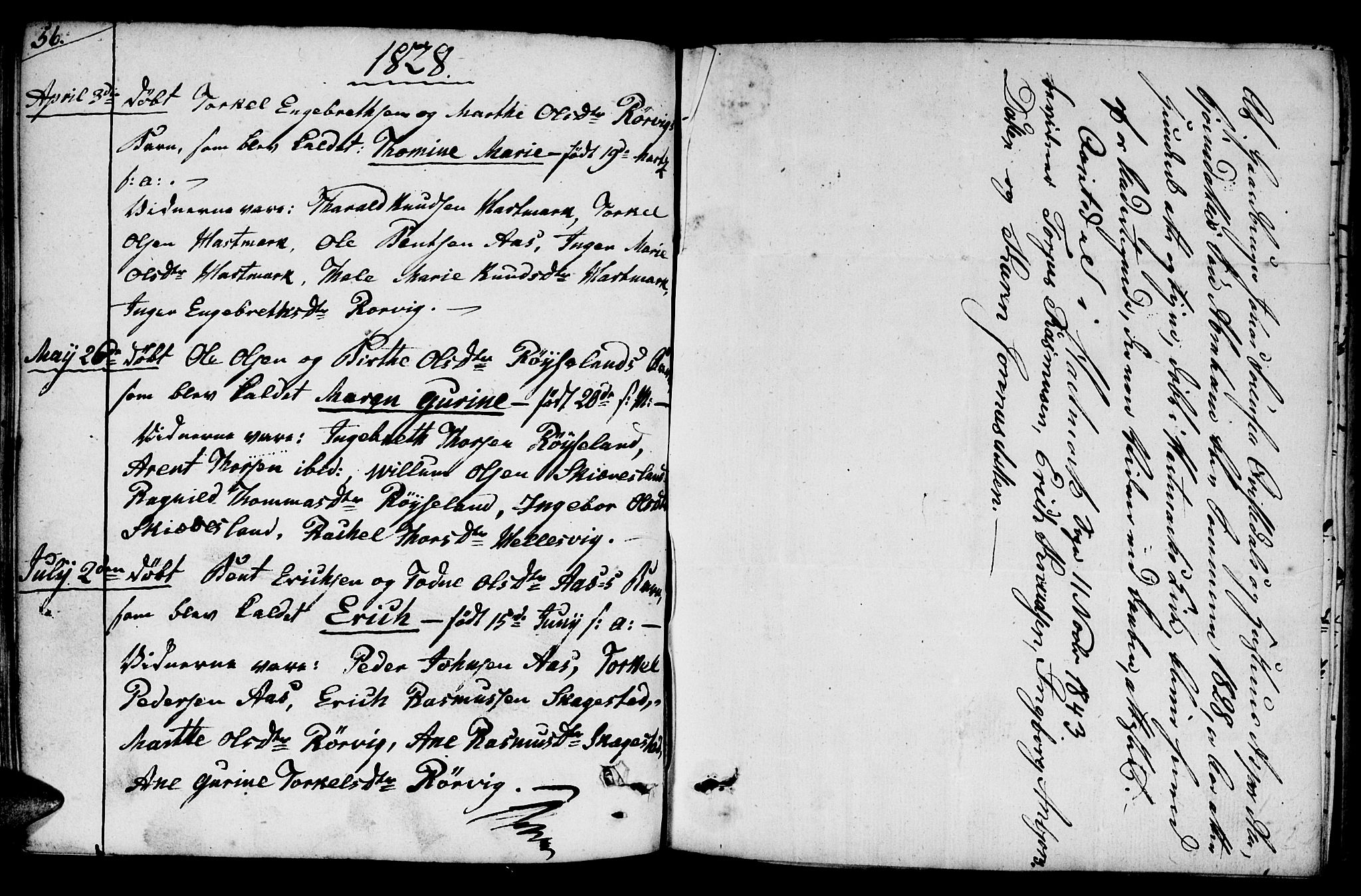 Mandal sokneprestkontor, SAK/1111-0030/F/Fb/Fbb/L0001: Parish register (copy) no. B 1, 1802-1846, p. 56-57