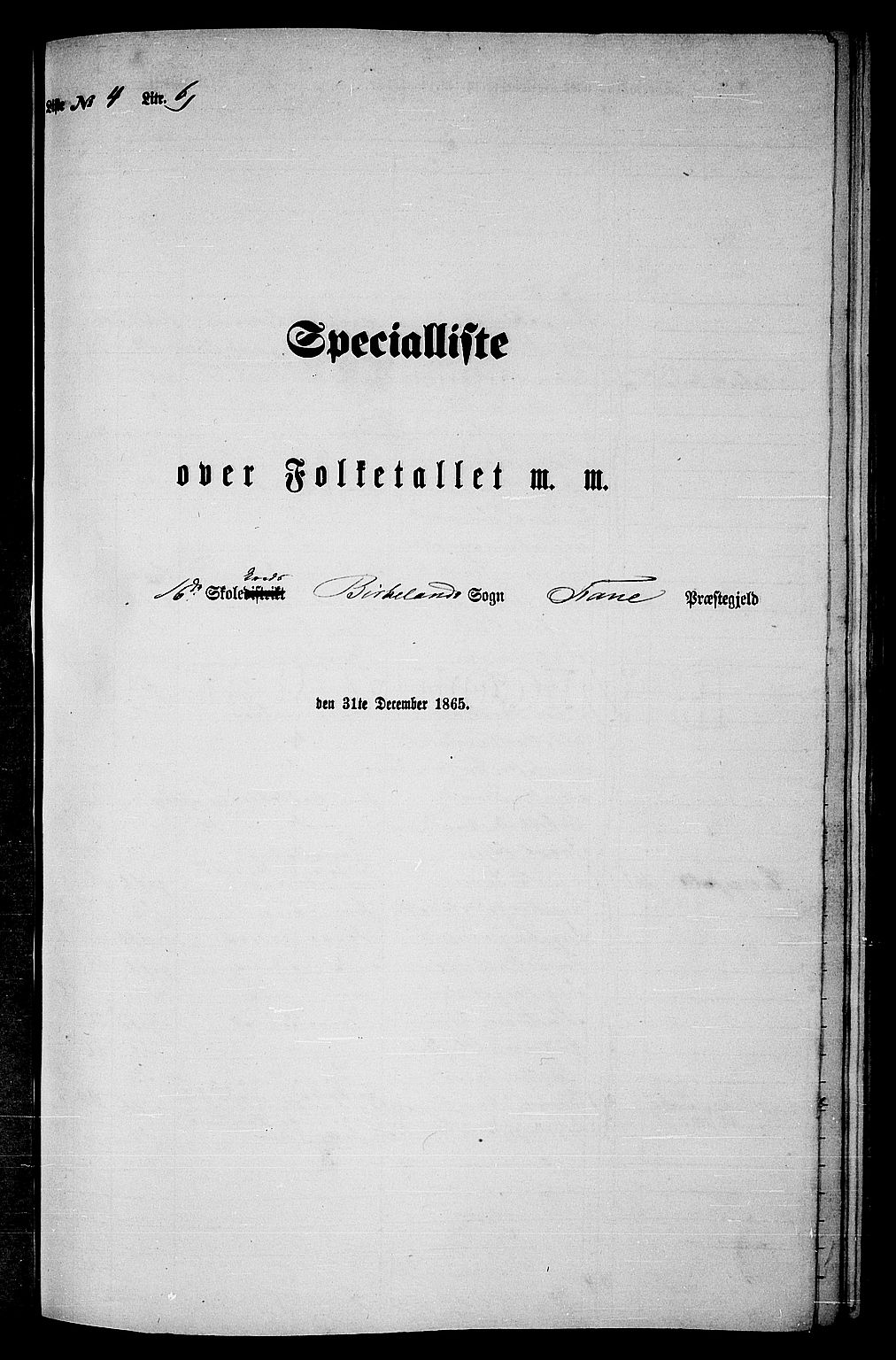 RA, 1865 census for Fana, 1865, p. 71