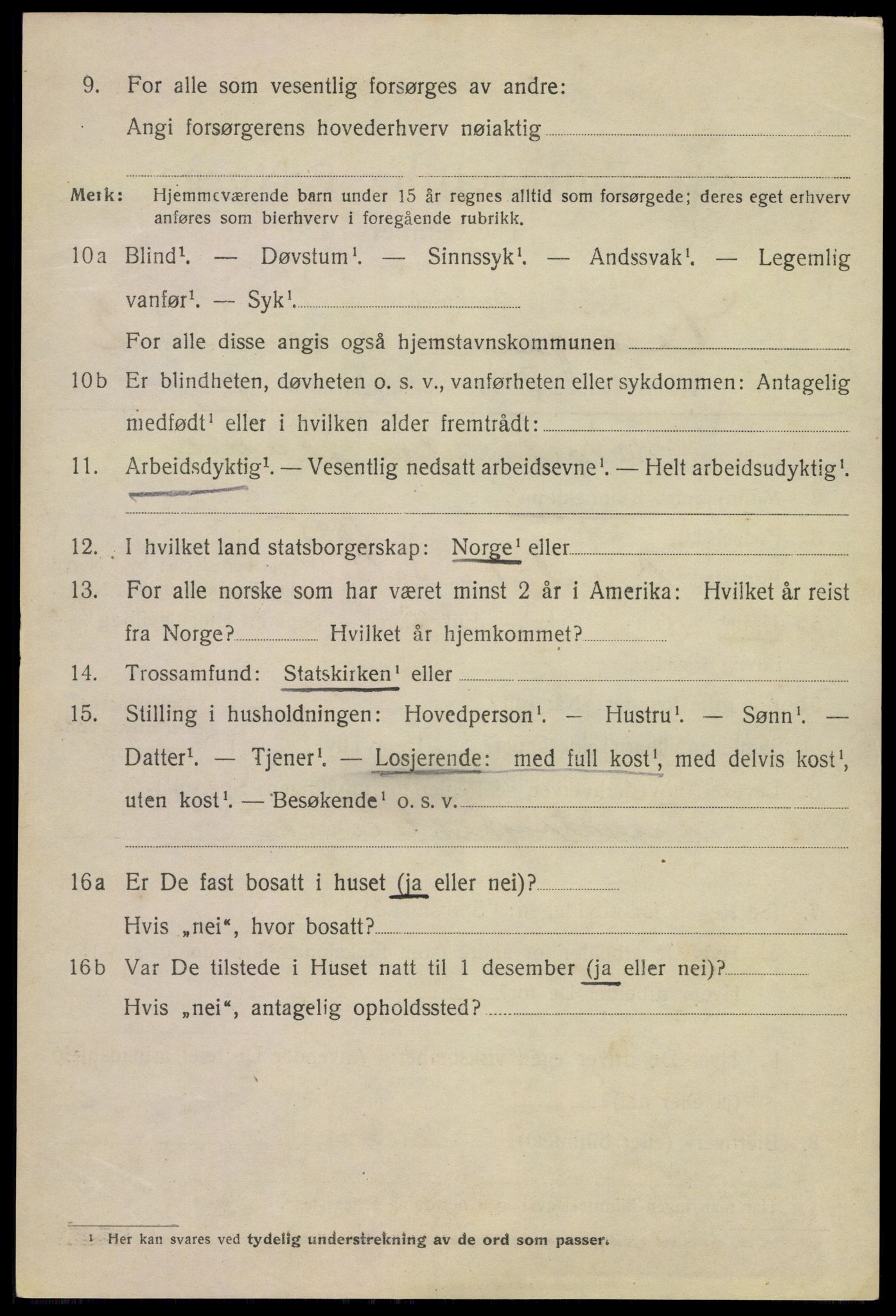 SAKO, 1920 census for Kragerø, 1920, p. 5422