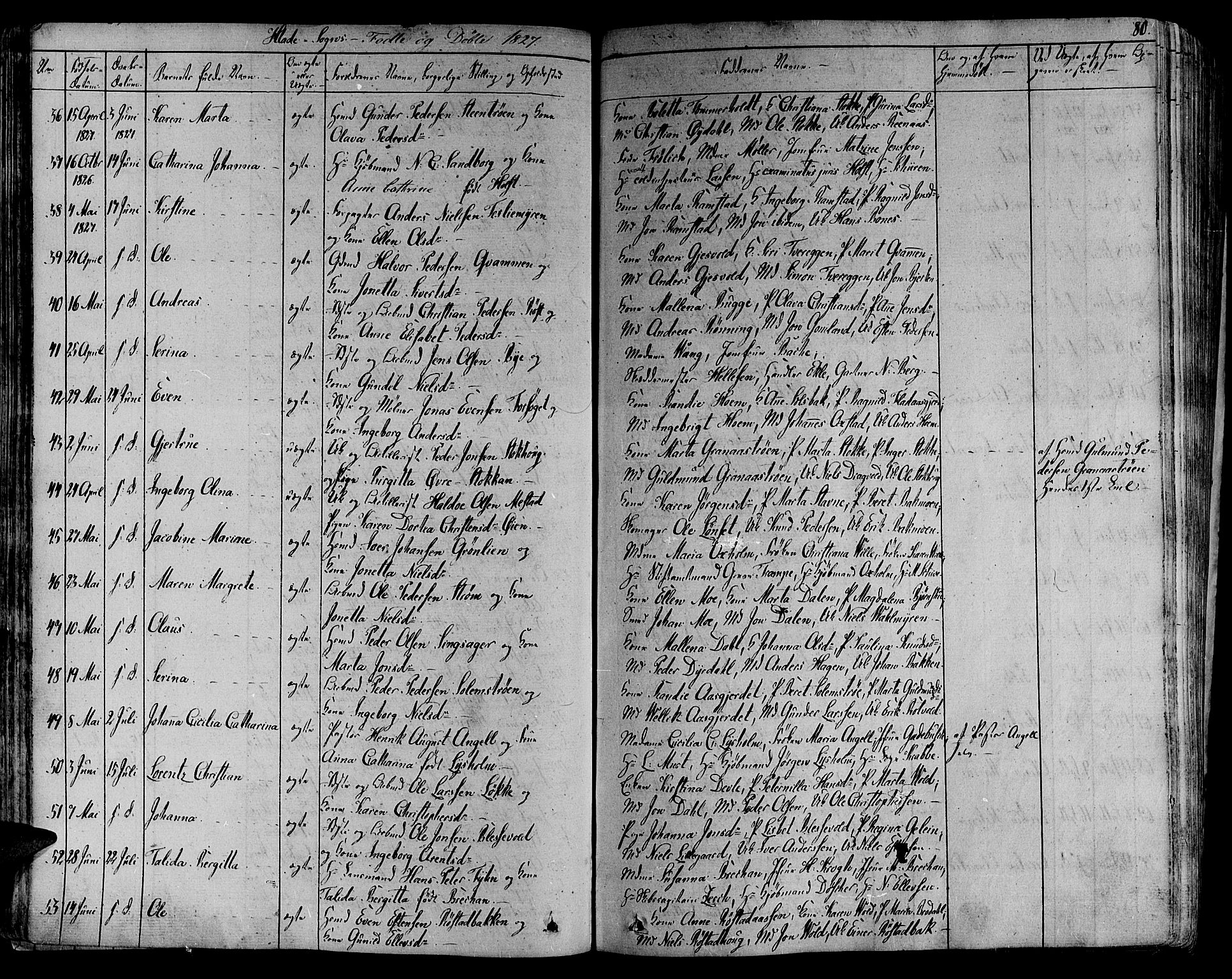 Ministerialprotokoller, klokkerbøker og fødselsregistre - Sør-Trøndelag, SAT/A-1456/606/L0286: Parish register (official) no. 606A04 /1, 1823-1840, p. 80