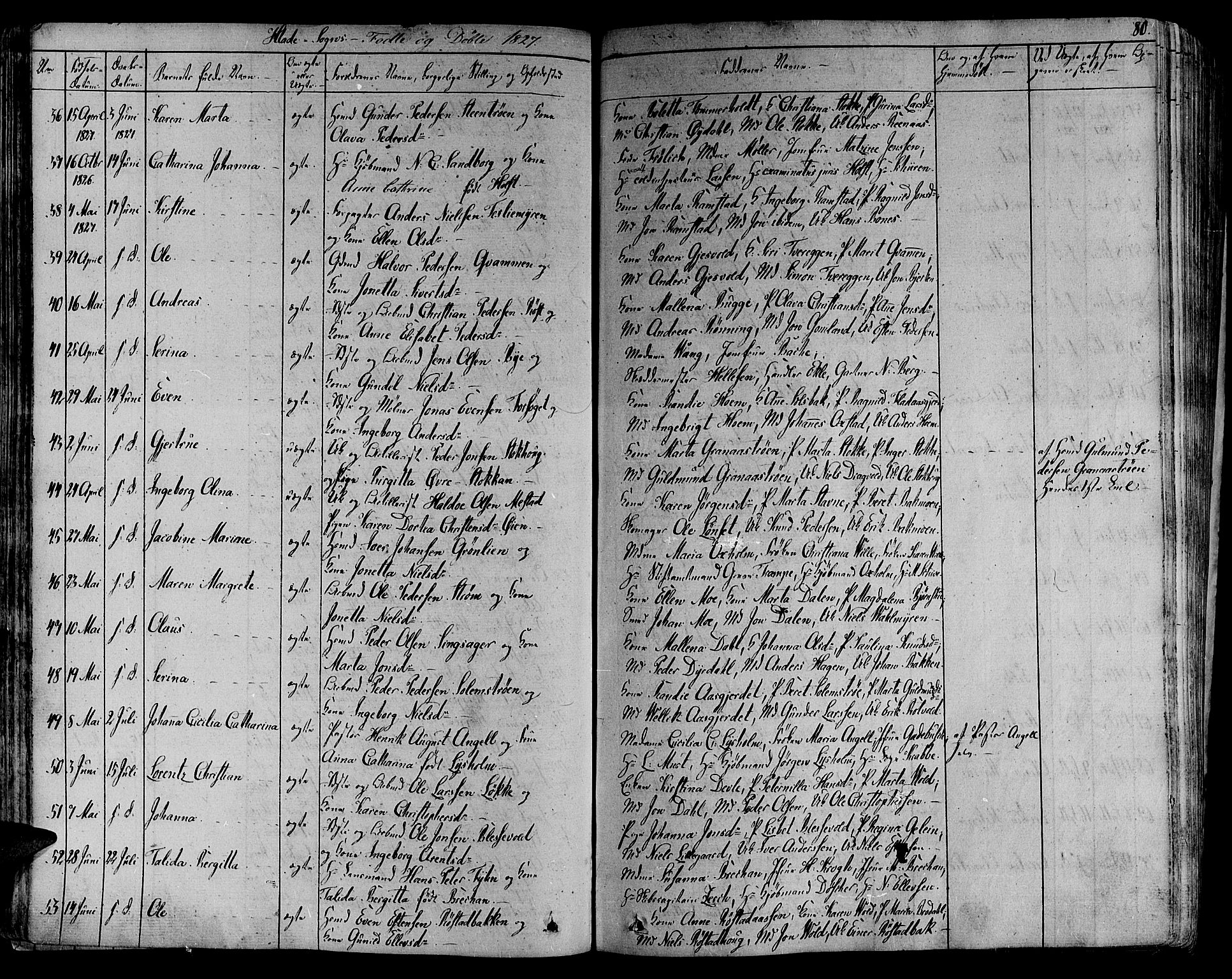 Ministerialprotokoller, klokkerbøker og fødselsregistre - Sør-Trøndelag, AV/SAT-A-1456/606/L0286: Parish register (official) no. 606A04 /1, 1823-1840, p. 80