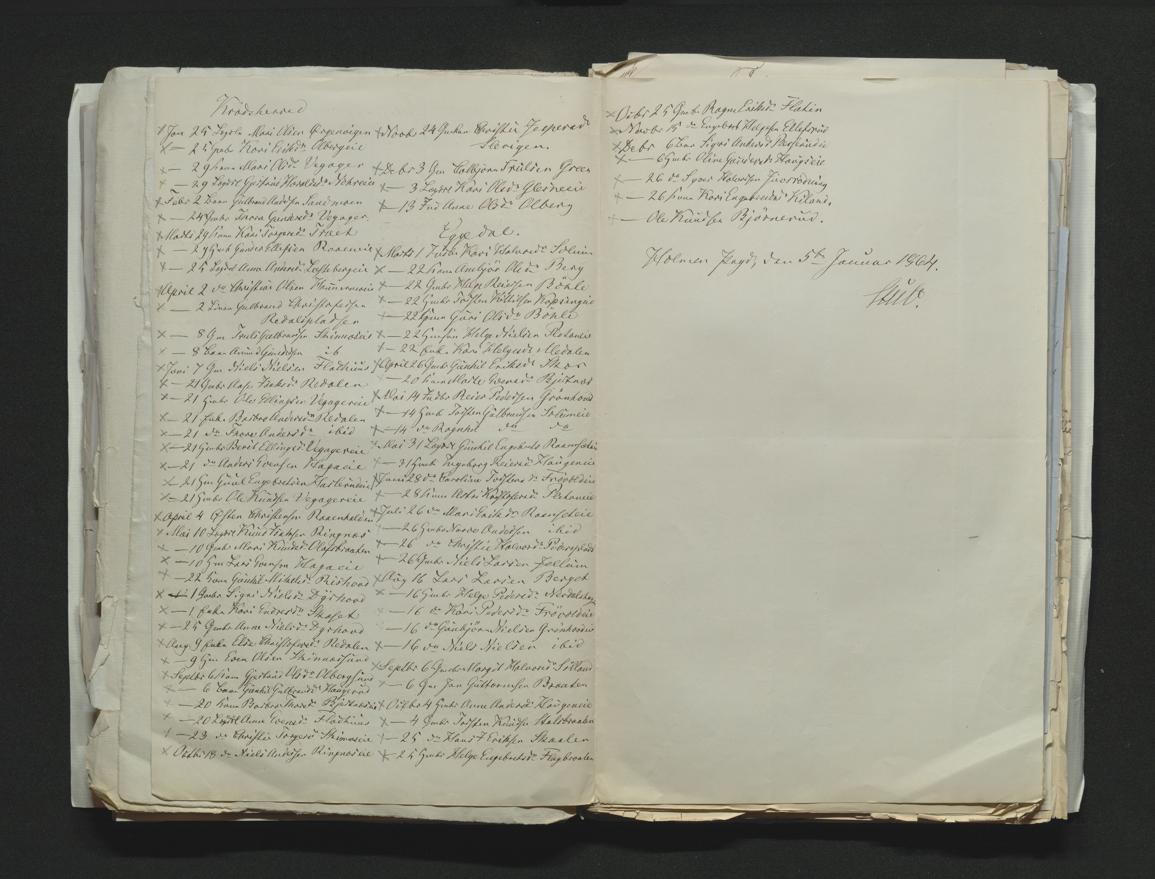 Eiker, Modum og Sigdal sorenskriveri, AV/SAKO-A-123/H/Ha/Hab/L0011: Dødsfallsmeldinger, 1862-1865, p. 265