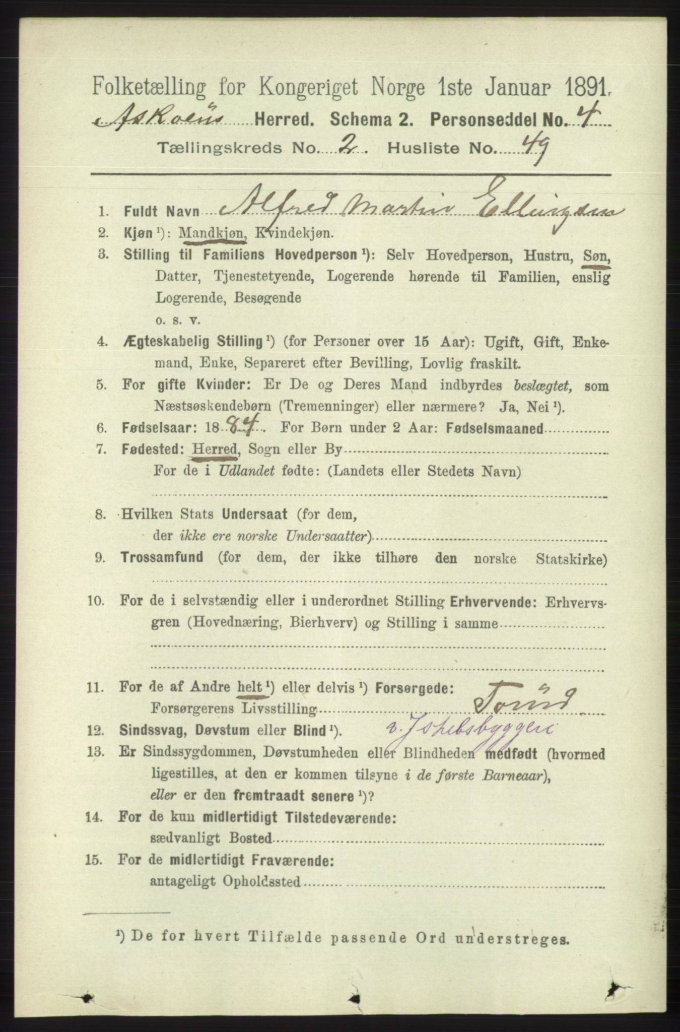 RA, 1891 census for 1247 Askøy, 1891, p. 1822