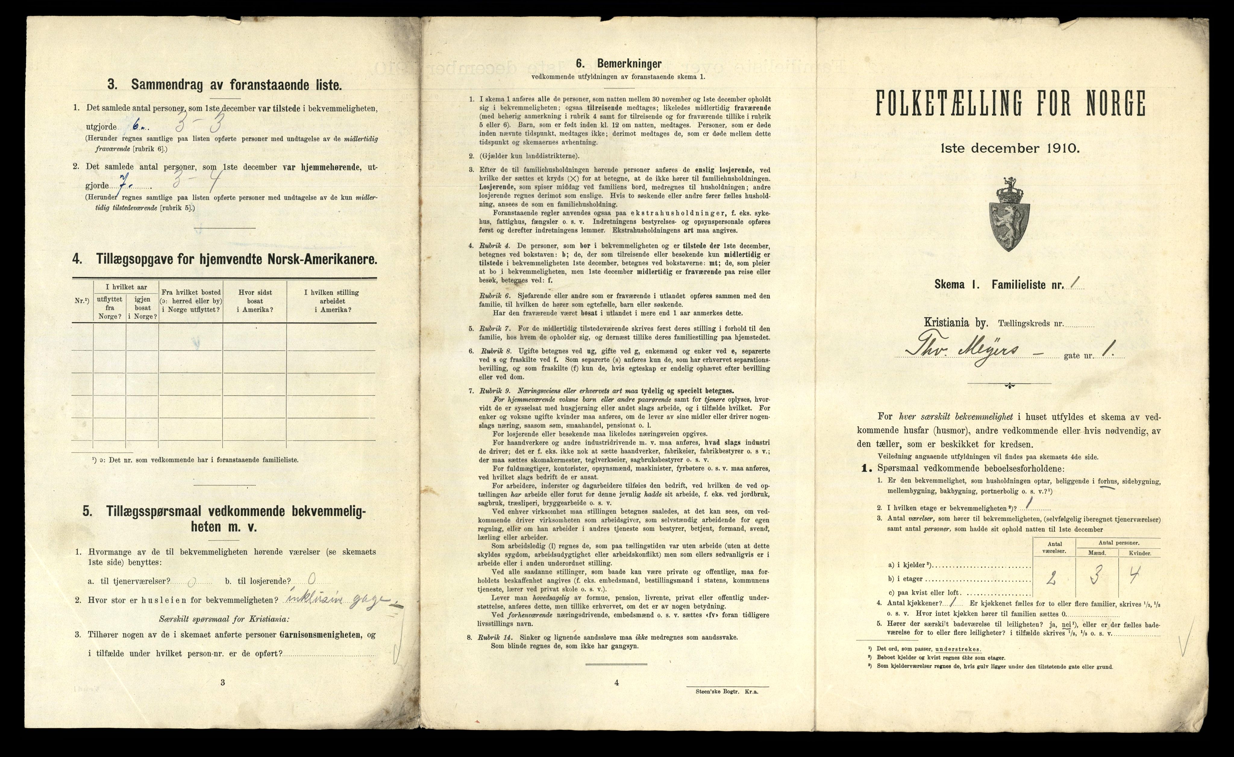 RA, 1910 census for Kristiania, 1910, p. 105239