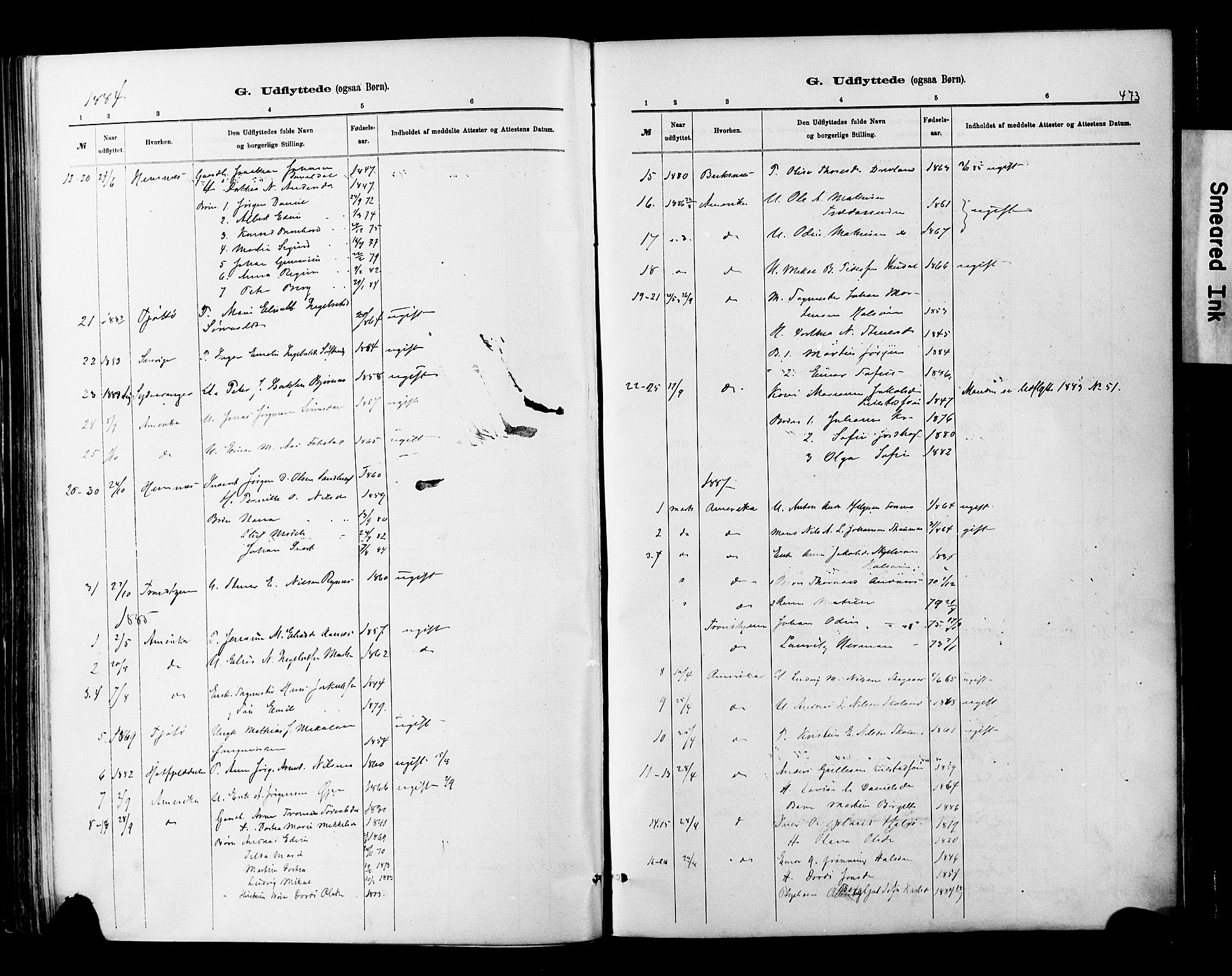 Ministerialprotokoller, klokkerbøker og fødselsregistre - Nordland, SAT/A-1459/820/L0295: Parish register (official) no. 820A16, 1880-1896, p. 473