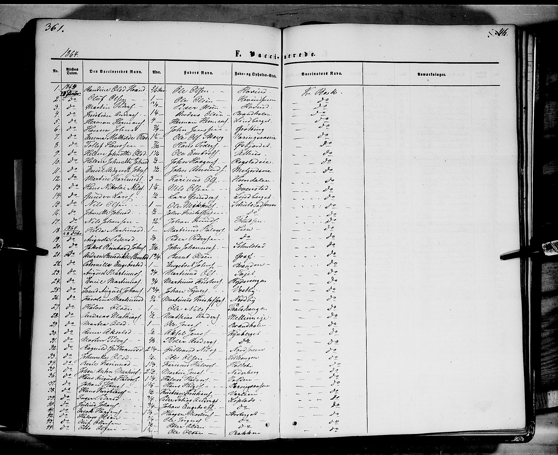 Elverum prestekontor, AV/SAH-PREST-044/H/Ha/Haa/L0010: Parish register (official) no. 10, 1857-1868, p. 361