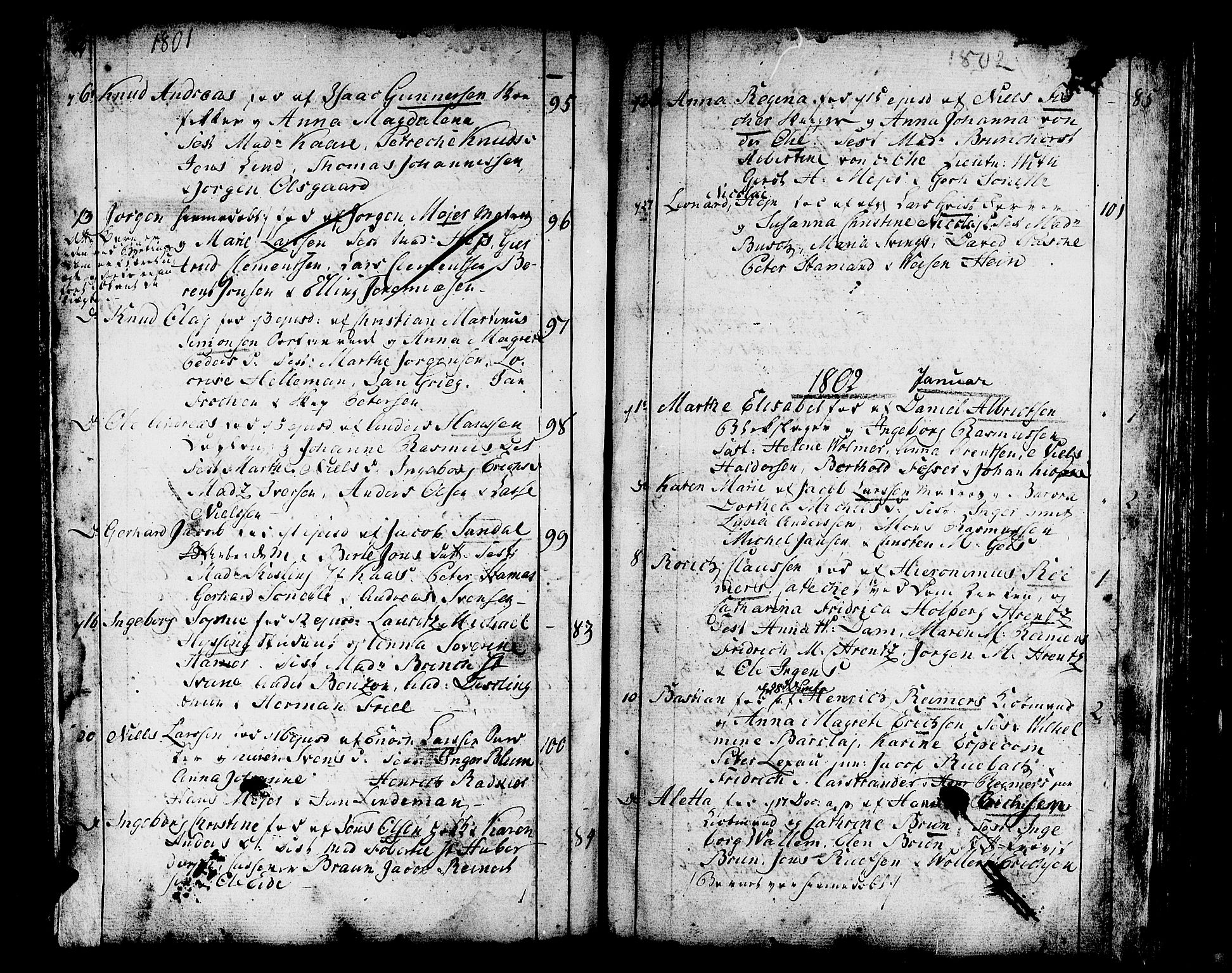 Domkirken sokneprestembete, AV/SAB-A-74801/H/Haa/L0004: Parish register (official) no. A 4, 1763-1820, p. 266-267