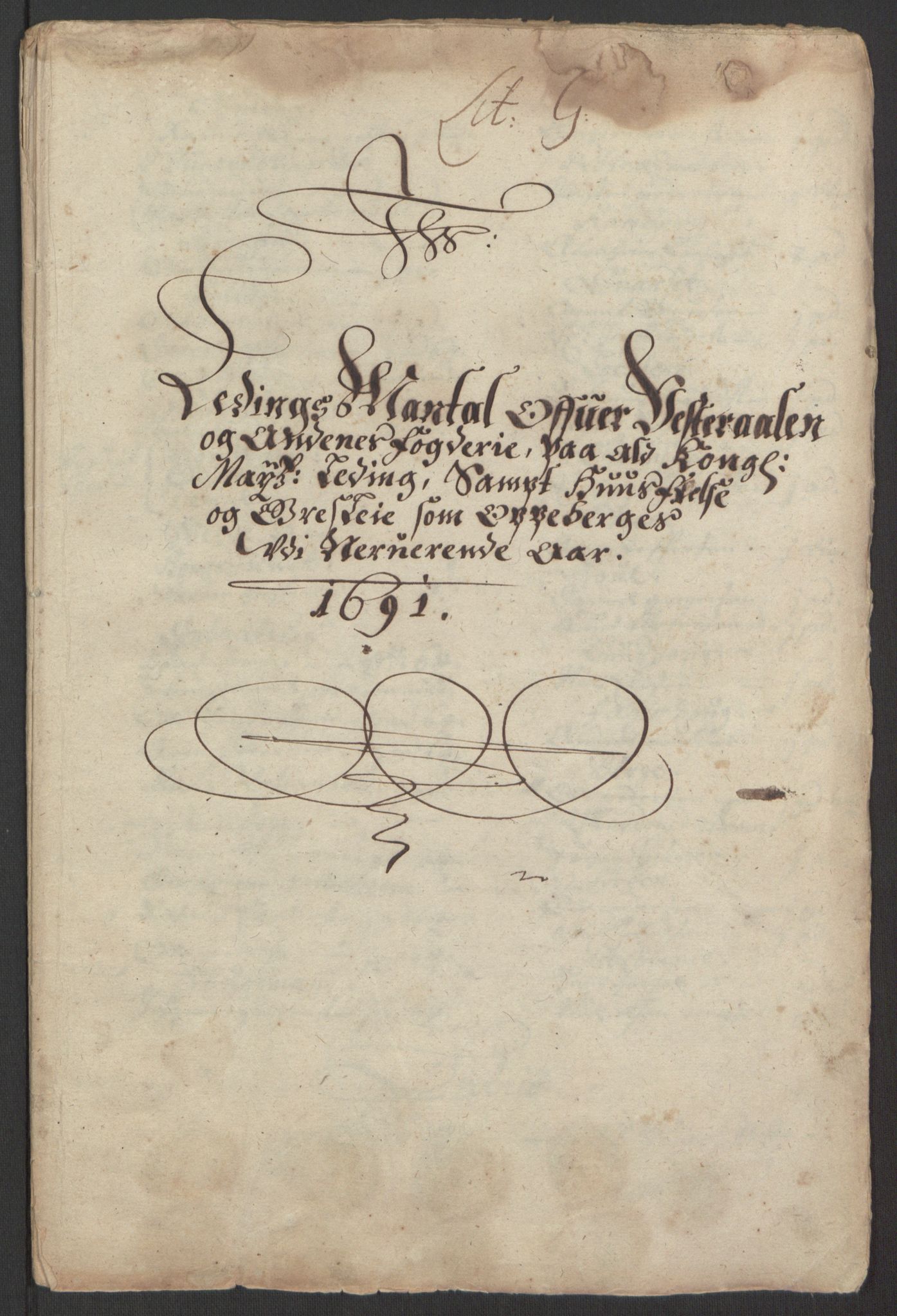 Rentekammeret inntil 1814, Reviderte regnskaper, Fogderegnskap, RA/EA-4092/R67/L4676: Fogderegnskap Vesterålen, Andenes og Lofoten, 1691-1693, p. 55