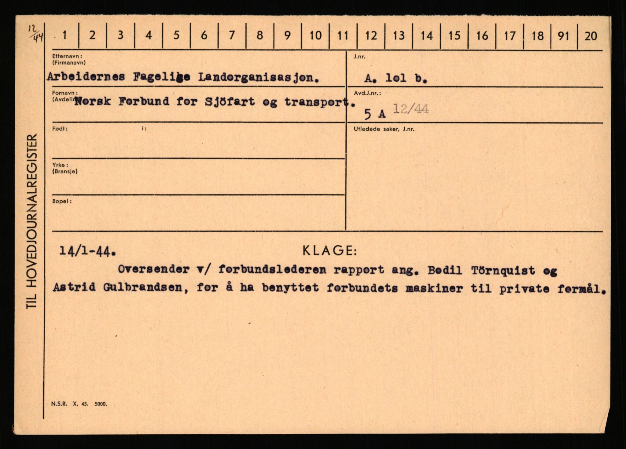 Statspolitiet - Hovedkontoret / Osloavdelingen, AV/RA-S-1329/C/Ca/L0001: Aabakken - Armann, 1943-1945, p. 4770