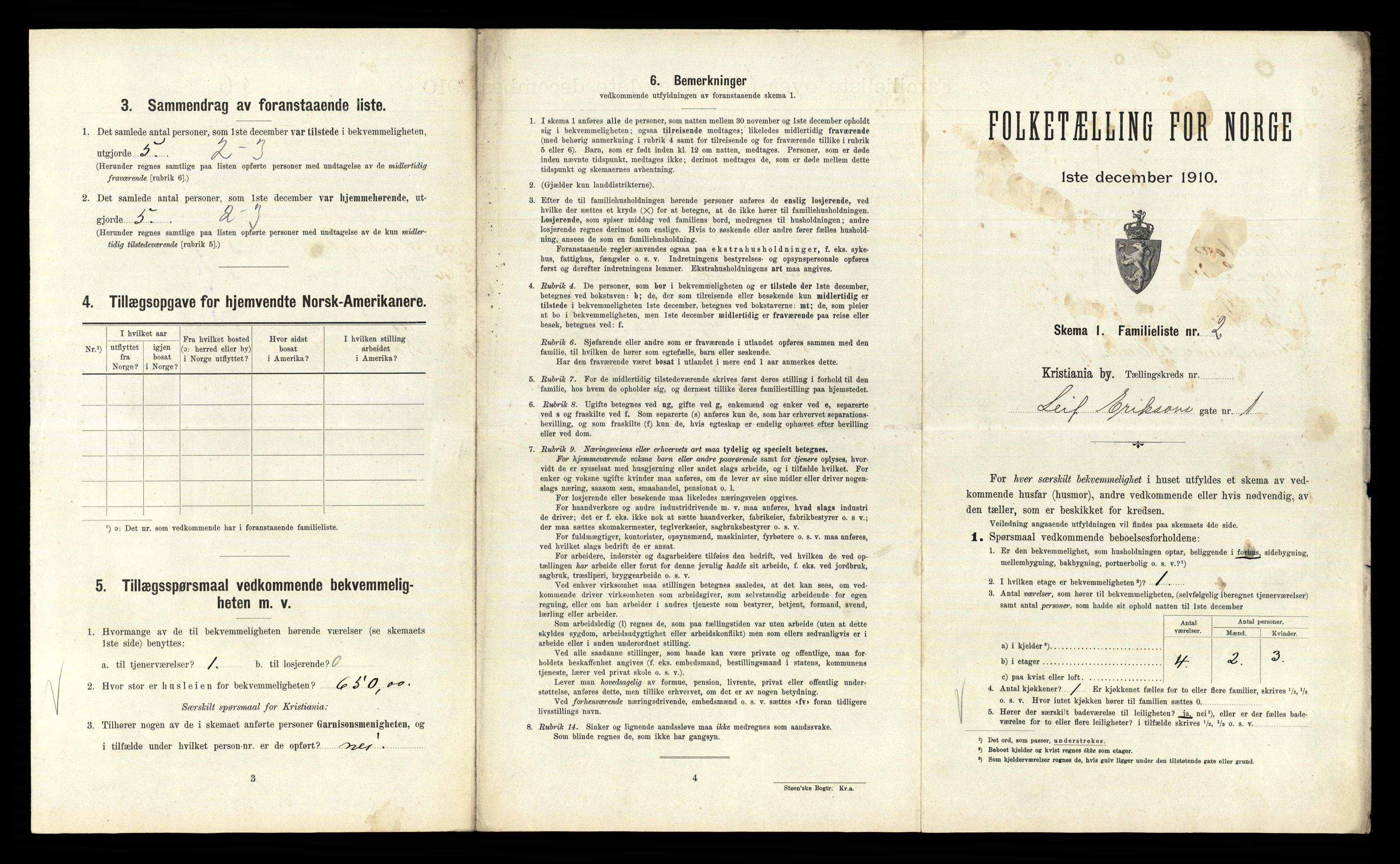 RA, 1910 census for Kristiania, 1910, p. 56243