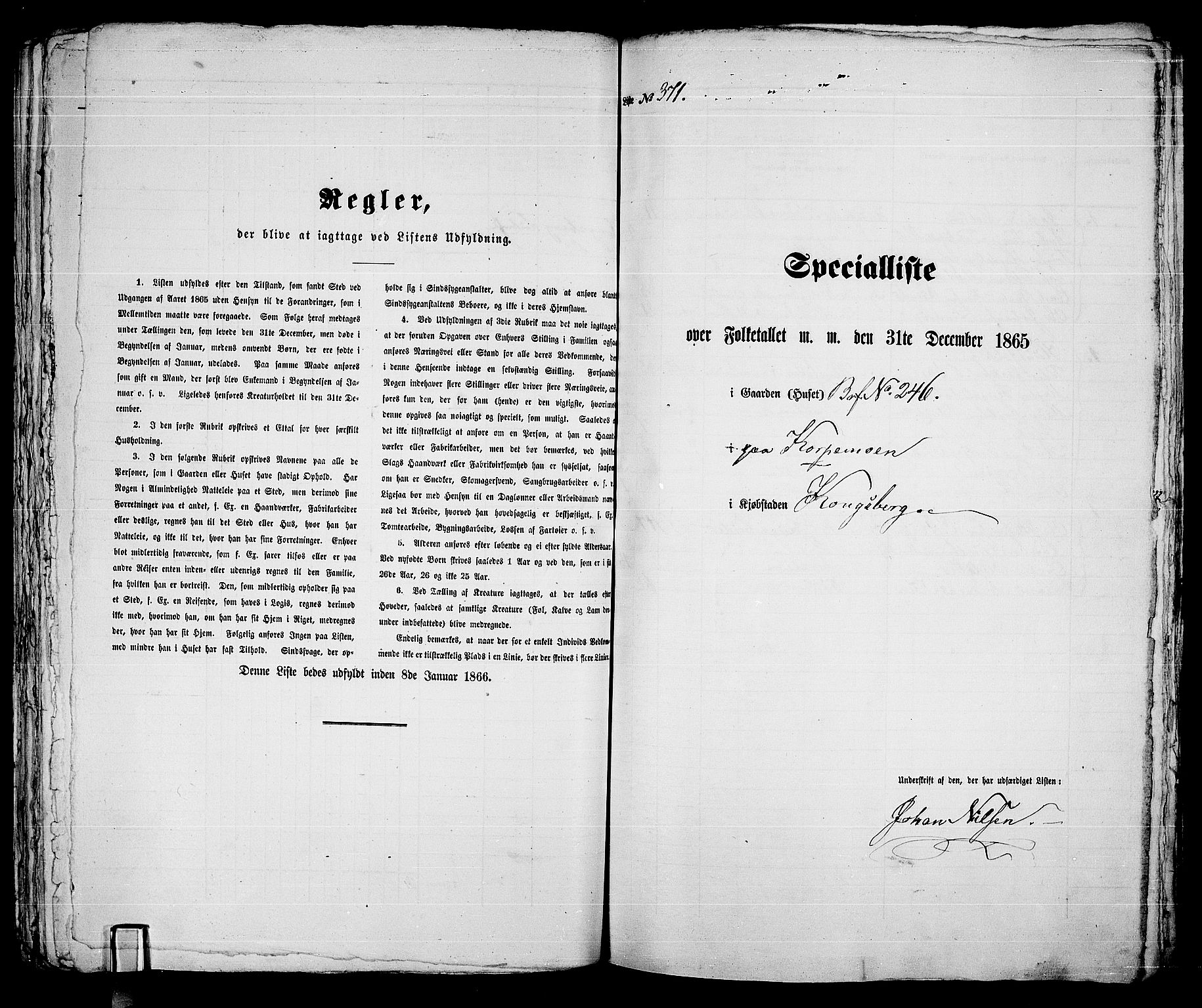 RA, 1865 census for Kongsberg/Kongsberg, 1865, p. 759